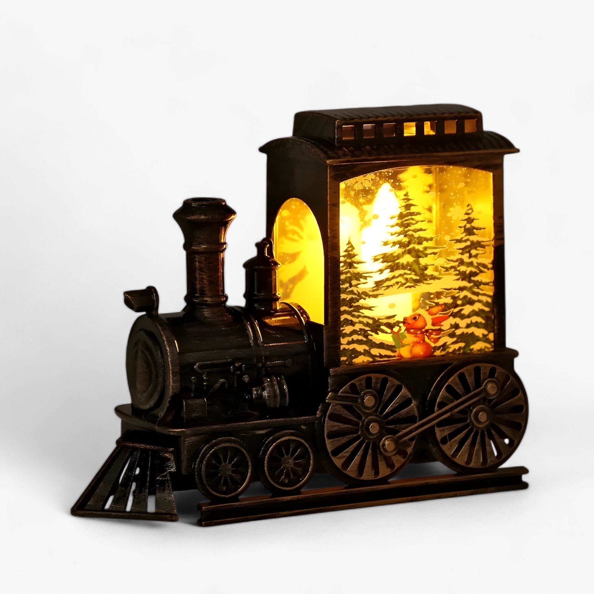 Luci del treno d'epoca - Luci a batteria portatili - Decorazione festiva per Natale e per le feste - Coniglio 1 +1 GRATIS - Christmas gift home decor - Concept Palermo