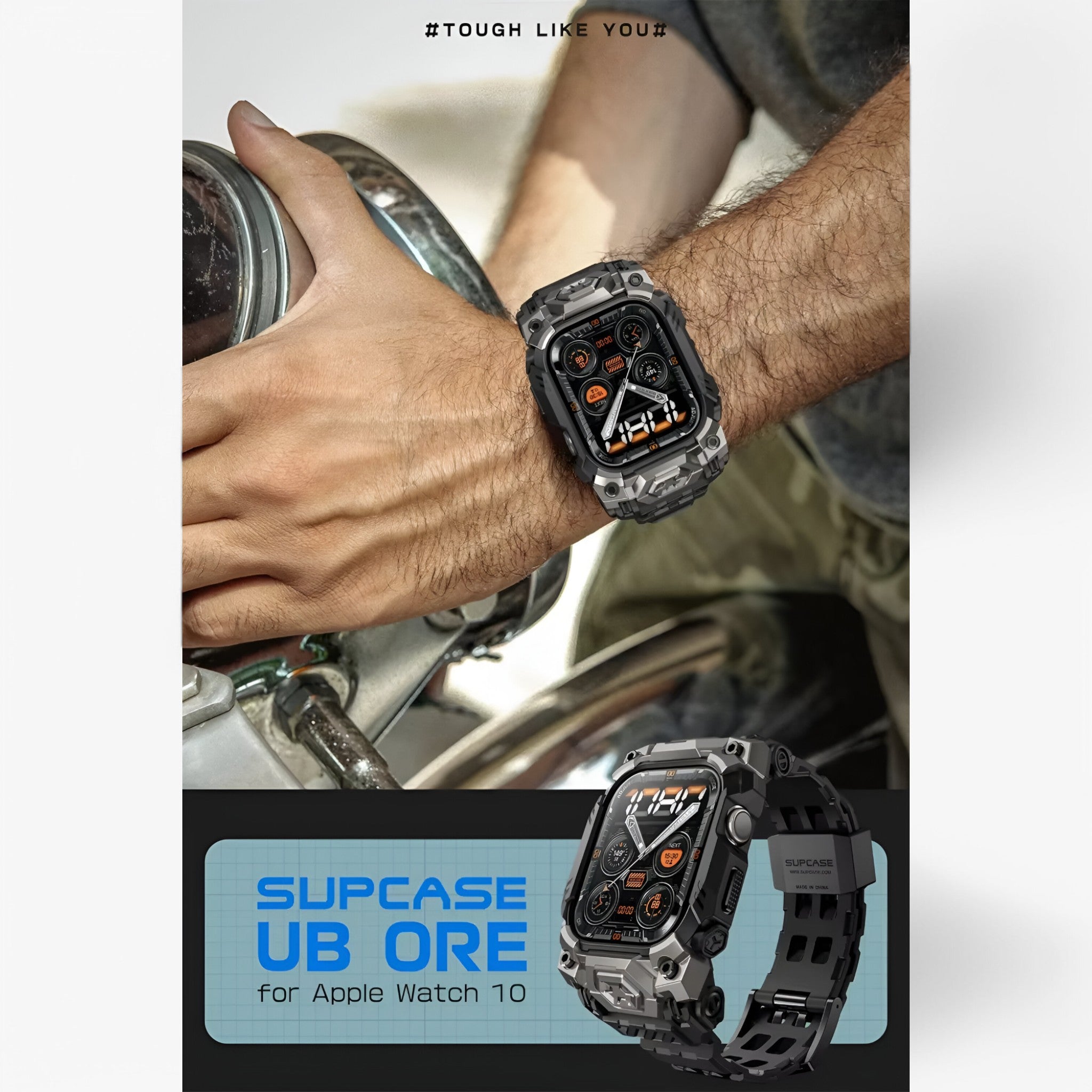 Titan | Custodia Robusta con Cinturino per Apple Watch 10 - - - Concept Palermo