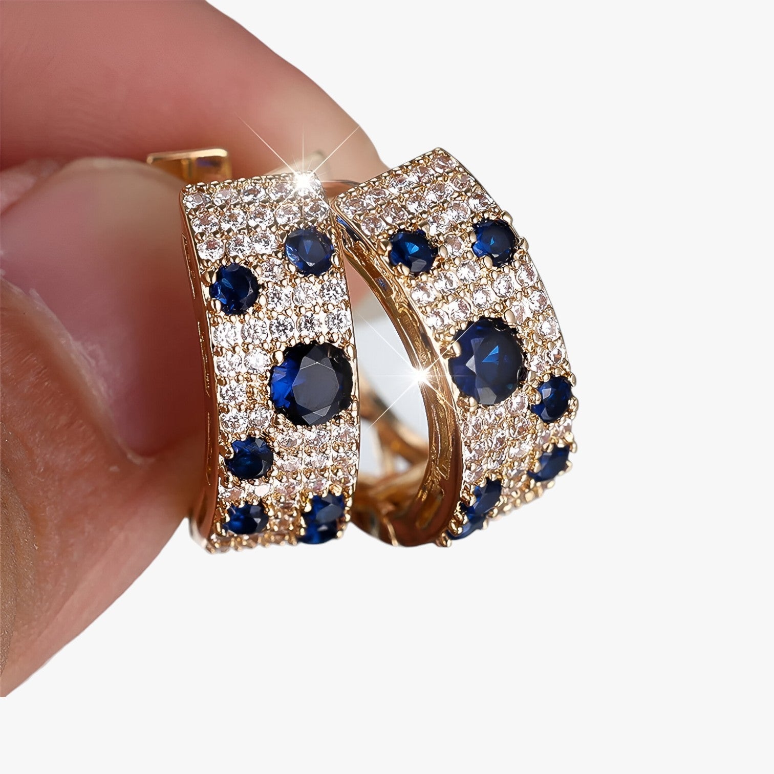 Rosalie | Eleganti orecchini in zirconia dorata – Splendido stile per donne - - Accessories Jewelry EARRINGS - Concept Palermo