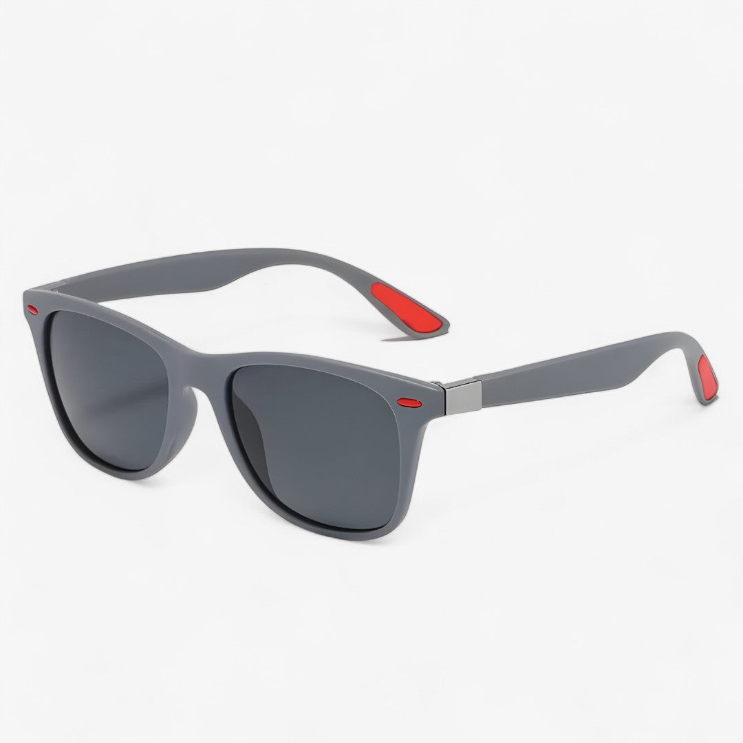 Dario | Occhiali da sole polarizzati per guida notturna - Grigio Rosso - Fashion Sunglasses men sunglasses polarized mens sunglasses Polarized man sunglasses Sunglasses sunglasses polarized men - Concept Palermo