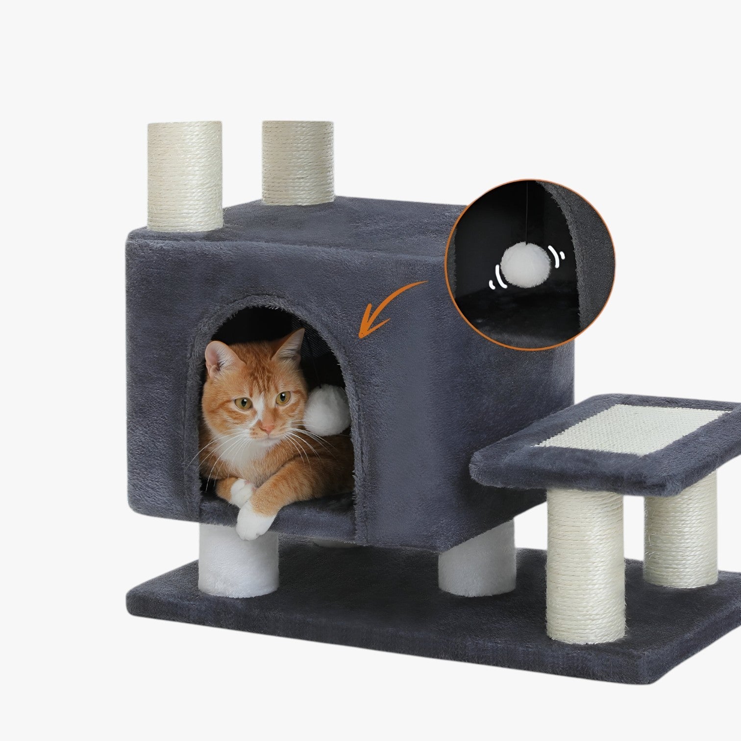 Winnie | Scala Multifunzione a 3 Strati per Animali Domestici per Comfort, Gioco e Luogo di Riposo - - animali domestici - Concept Palermo