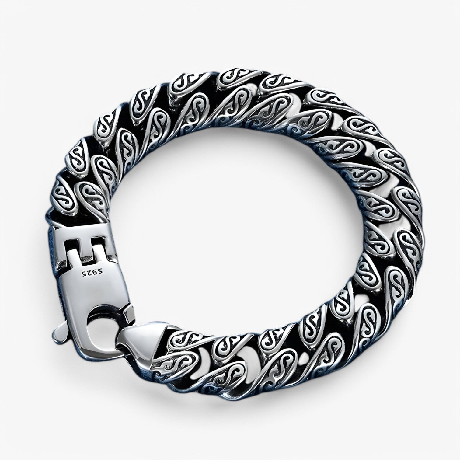 Soren | Bracciale in Argento Sterling con Motivo Unico - - BRACELET mens accessory mens bracelet - Concept Palermo