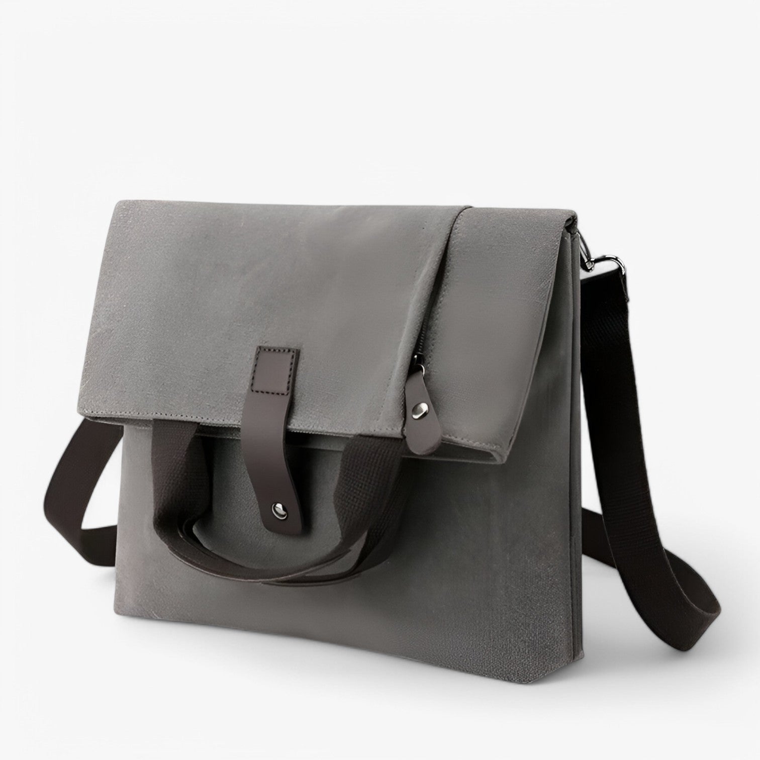 Kelvin | Elegante e versatile: Borsa a tracolla in canvas per uomini - GRIGIO (30cm<Max Lunghezza<50cm) - Bags handbags mens bag - Concept Palermo