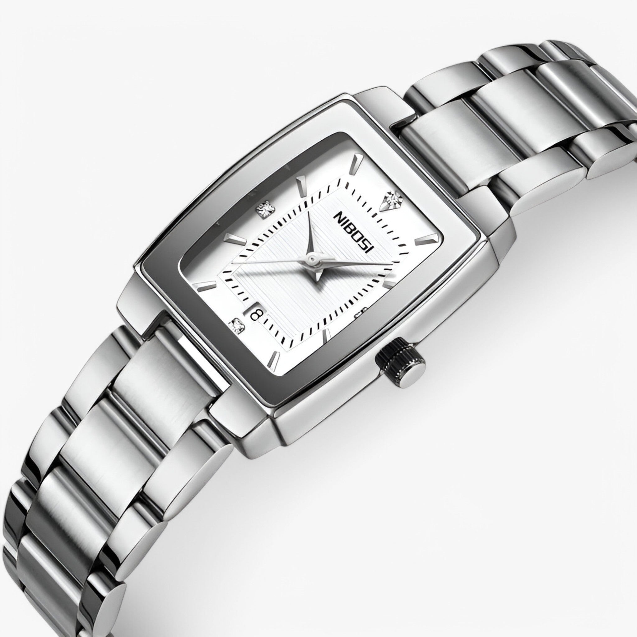 Aurora | Orologio da donna di lusso in acciaio inossidabile - bianca argento - watch for women - Concept Palermo