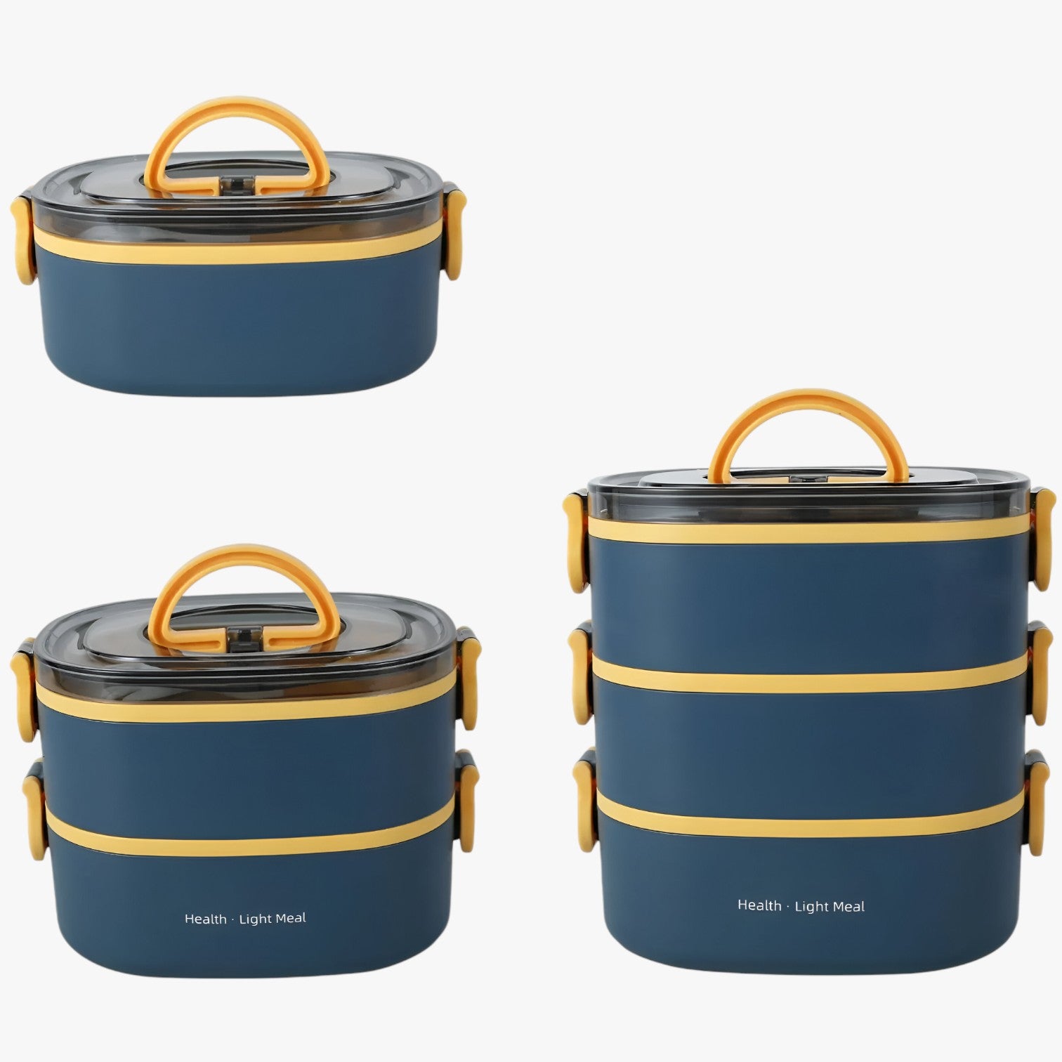 Frankie | Scatola Pranzo da 2000ML a Prova di Perdite con 3 Scomparti - - Kitchen lunch box - Concept Palermo