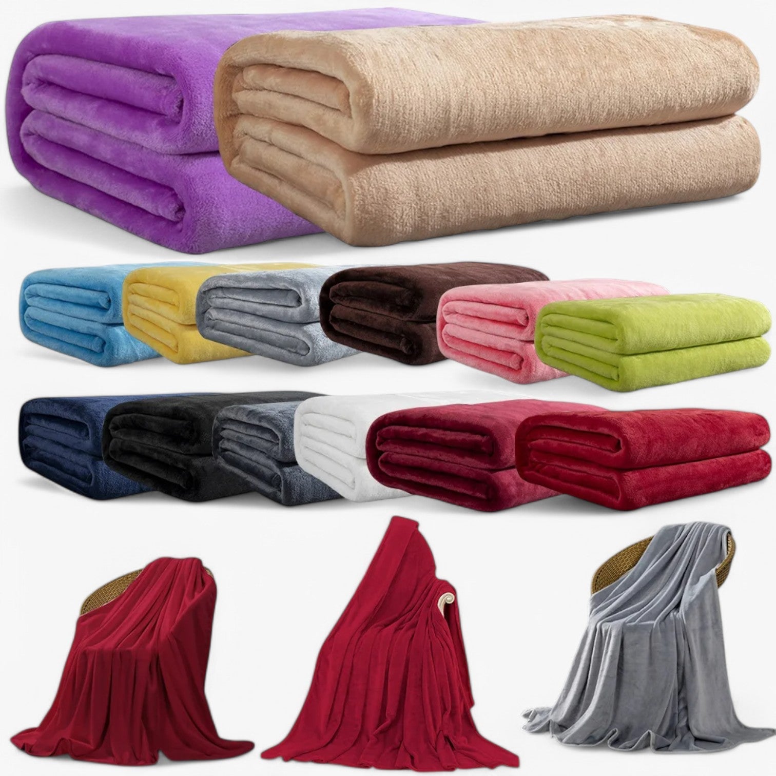 Lyra | Coperta morbida in flanella – Calore e comfort per ogni stanza - - bedroom Home - Concept Palermo