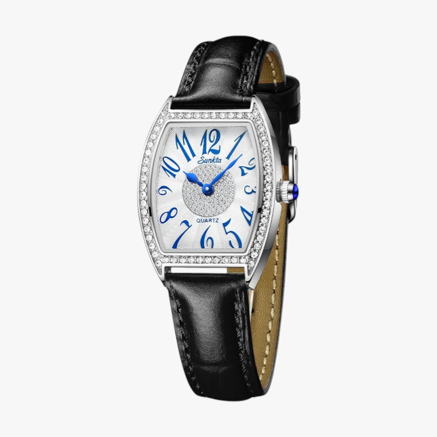 Seraphina | Orologio Donna Elegante LIGE Sunkta Quarzo, Pelle, Impermeabile - Argento blu - female watch ladies watch watch watch for women watches - Concept Palermo