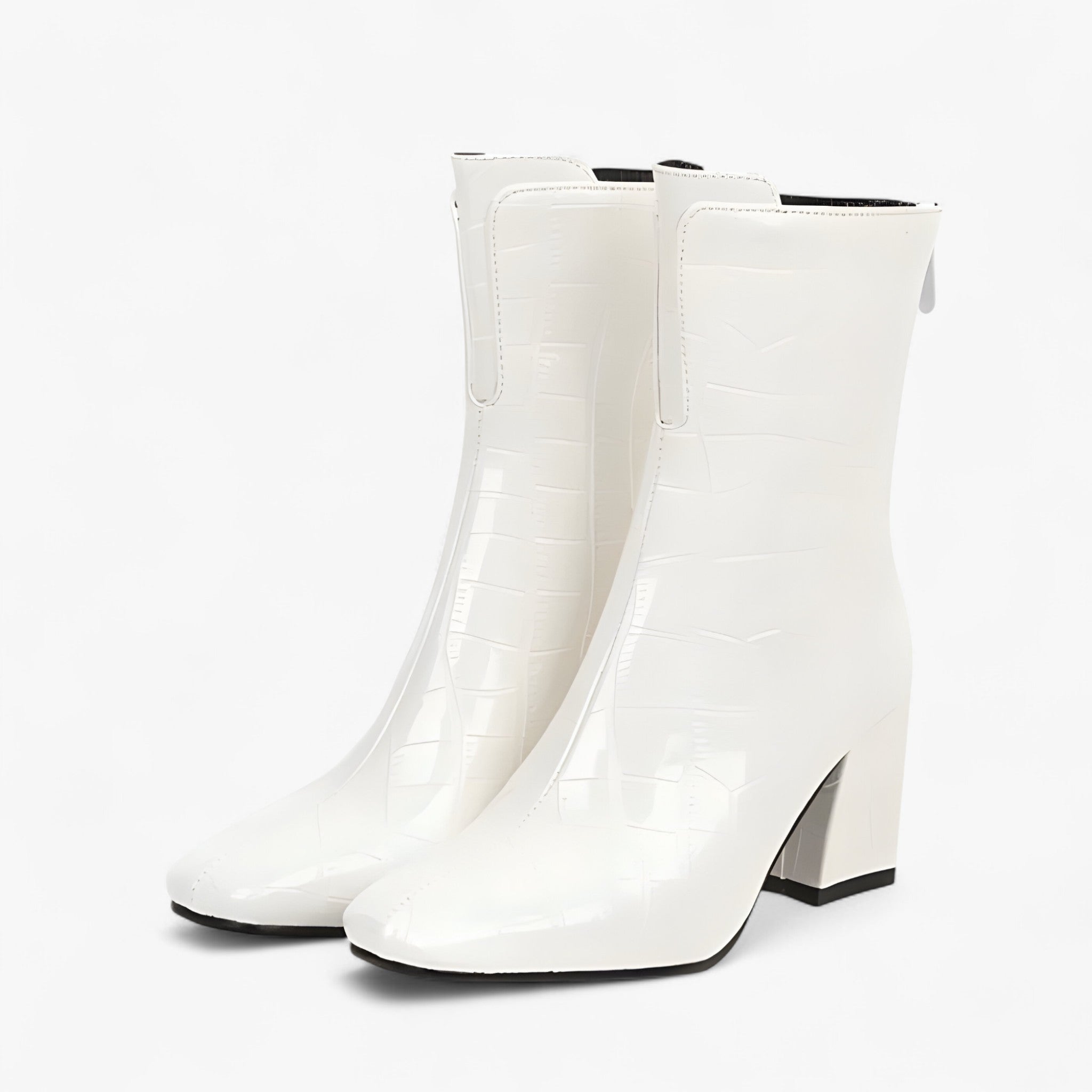Charlotte | Stivaletti in pelle effetto coccodrillo lucido - - BOOTS Boots & Shoes - Concept Palermo