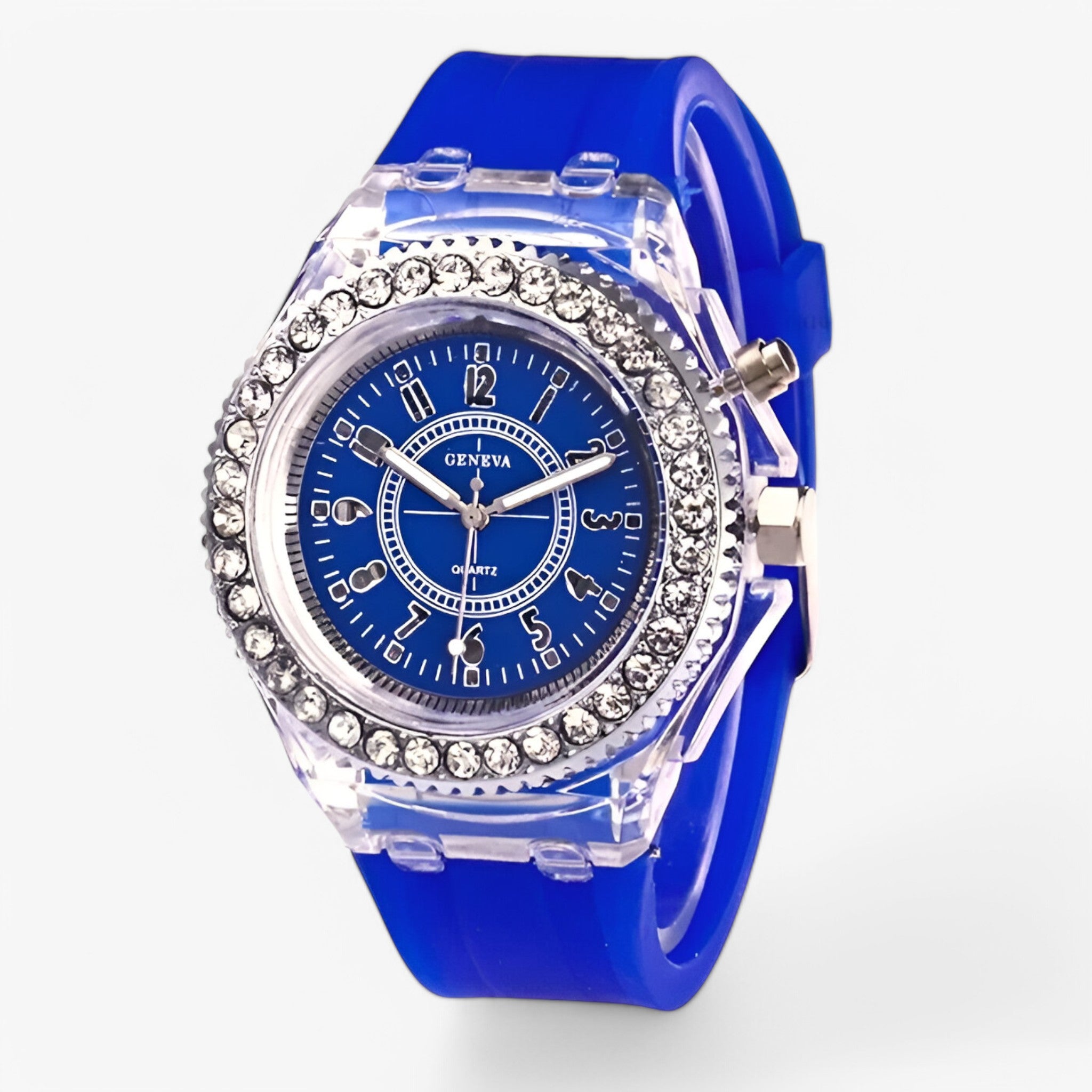 Francis | Orologio gelatinoso con luce LED - Blu - watch for men watch for women - Concept Palermo