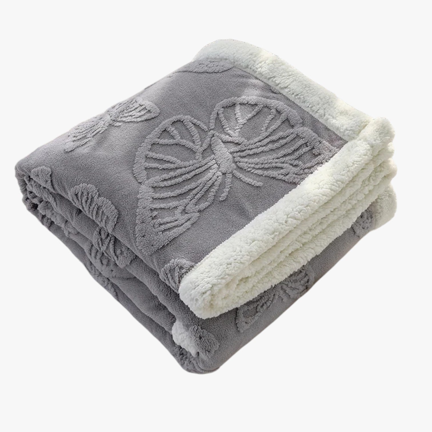 Fenna | Coperta in morbido fleece corallo – Calore & comfort - Grigio chiaro - bedroom Home - Concept Palermo