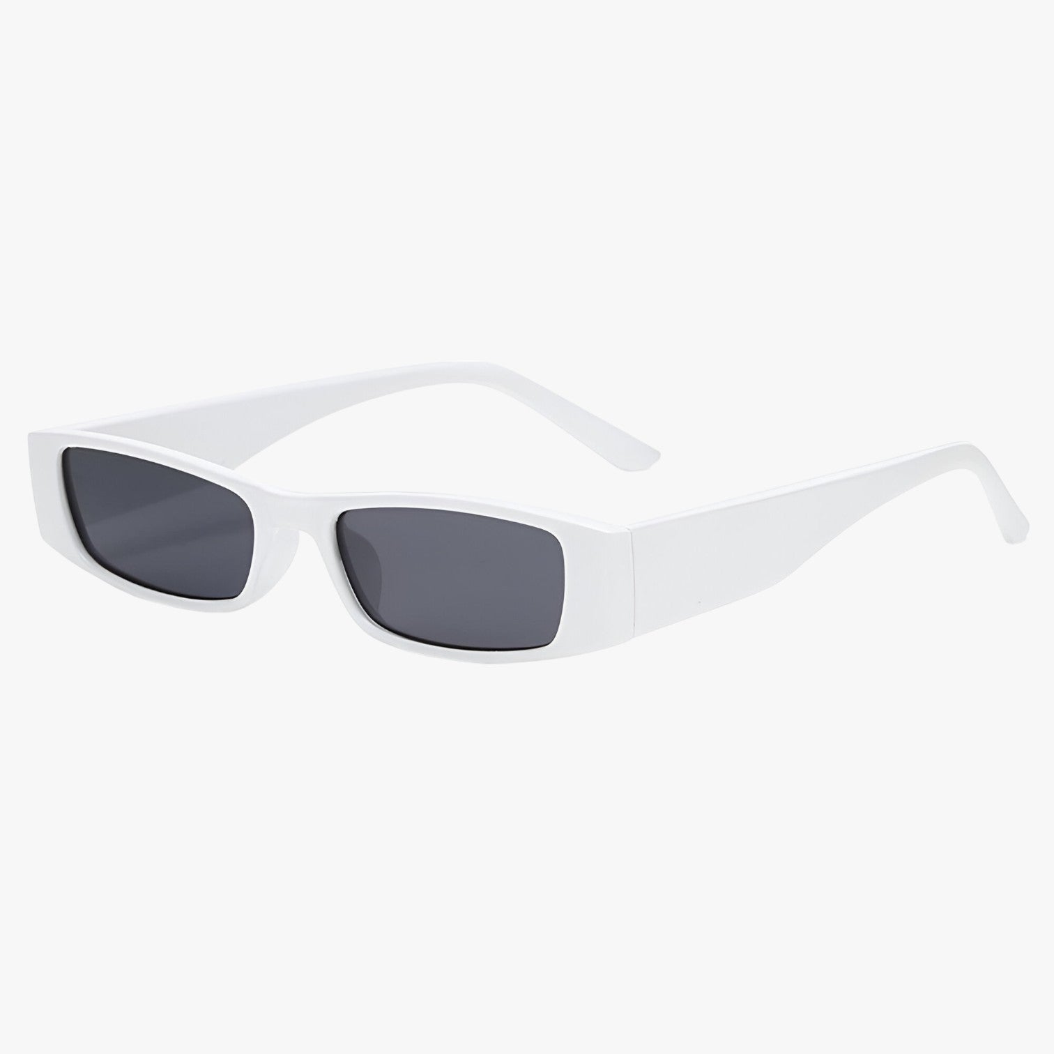 Lenora | Retro Slim Cat-Eye Occhiali da sole – Stile audace, protezione UV - Bianco - Fashion Sunglasses polarized sunglasses women Rectangular Sunglasses Sunglasses - Concept Palermo