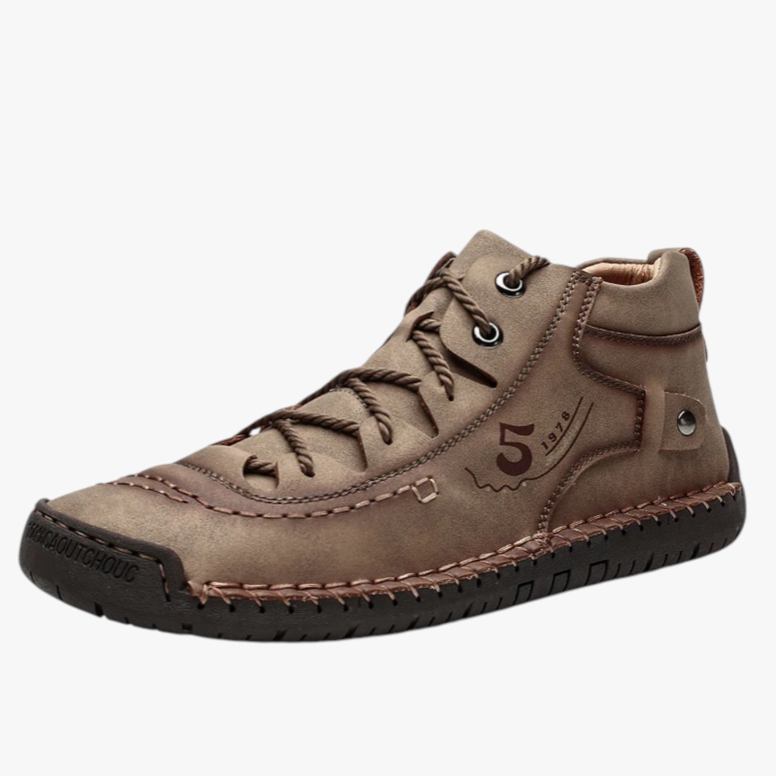 Tanner | Scarpe casual da uomo in pelle cucite a mano: comfort a ogni passo - Khaki - Boots & Shoes Men's Shoes shoes - Concept Palermo