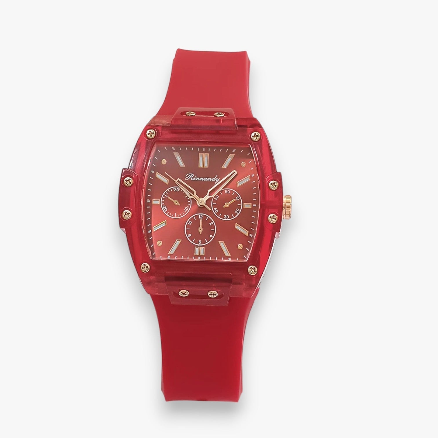 Kiera | Orologio da donna lussuoso e comodo con cinturino in silicone - Rosso - ladies watch watch watch for women women watch - Concept Palermo