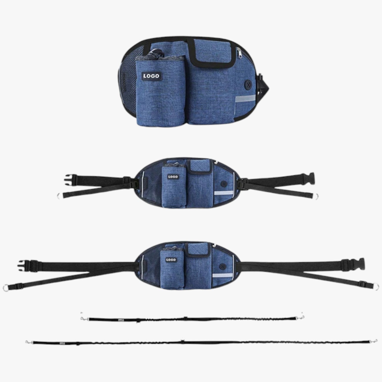 Briella | Marsupio Sportivo con Porta-Premi e Guinzaglio Riflettente - - pet pet accessories petproduct Pets - Concept Palermo