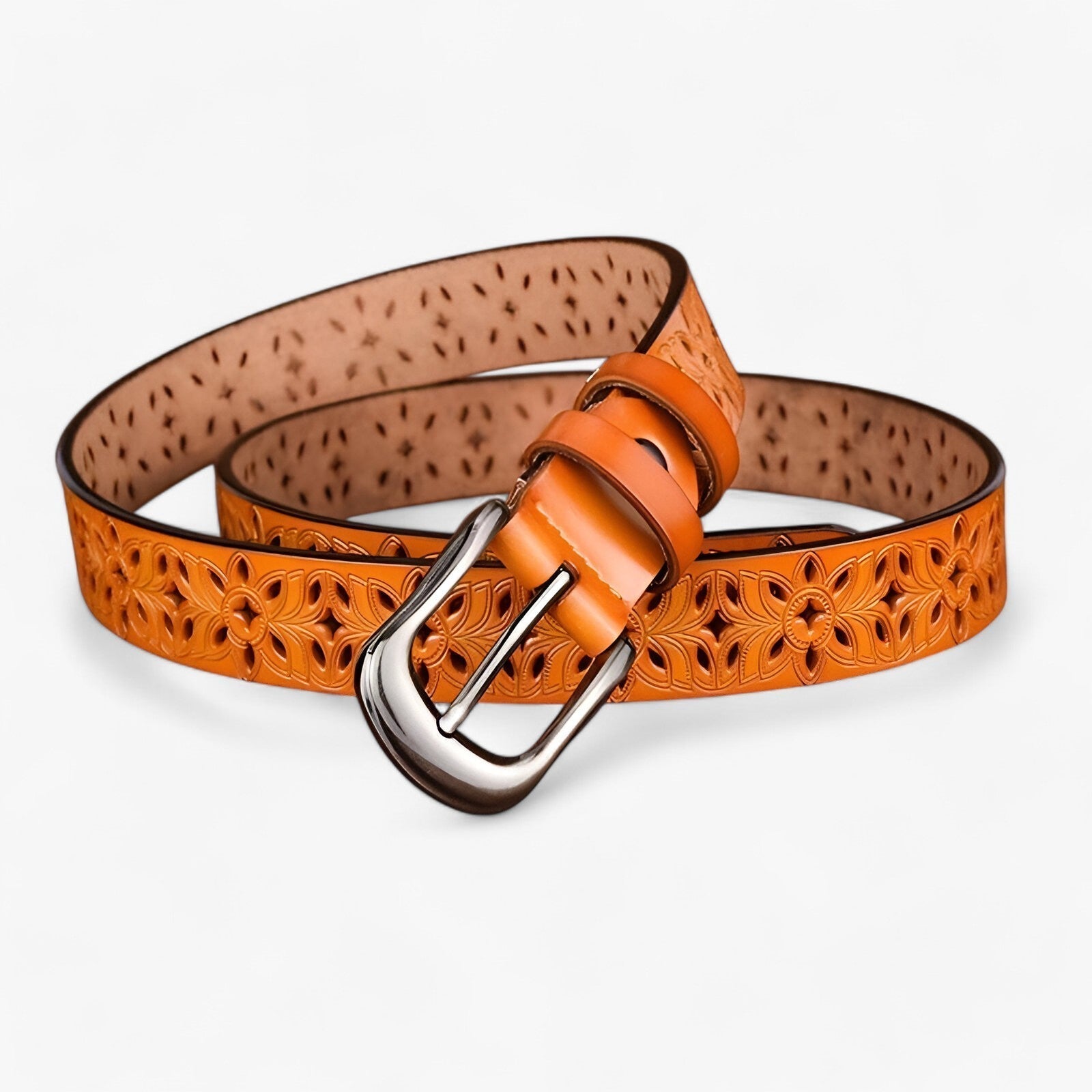 Janice | Nuova cintura in pelle - Elegante e resistente in pelle - Colore cammello 115CM - belts waist belt for women Womens belt - Concept Palermo
