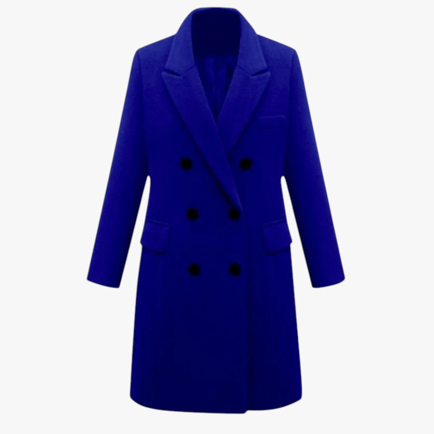 Darla | Elegante giacca in lana da donna: calda, morbida e perfetta per l'ufficio - blu - coats coats for women female coat Jackets & Coats - Concept Palermo