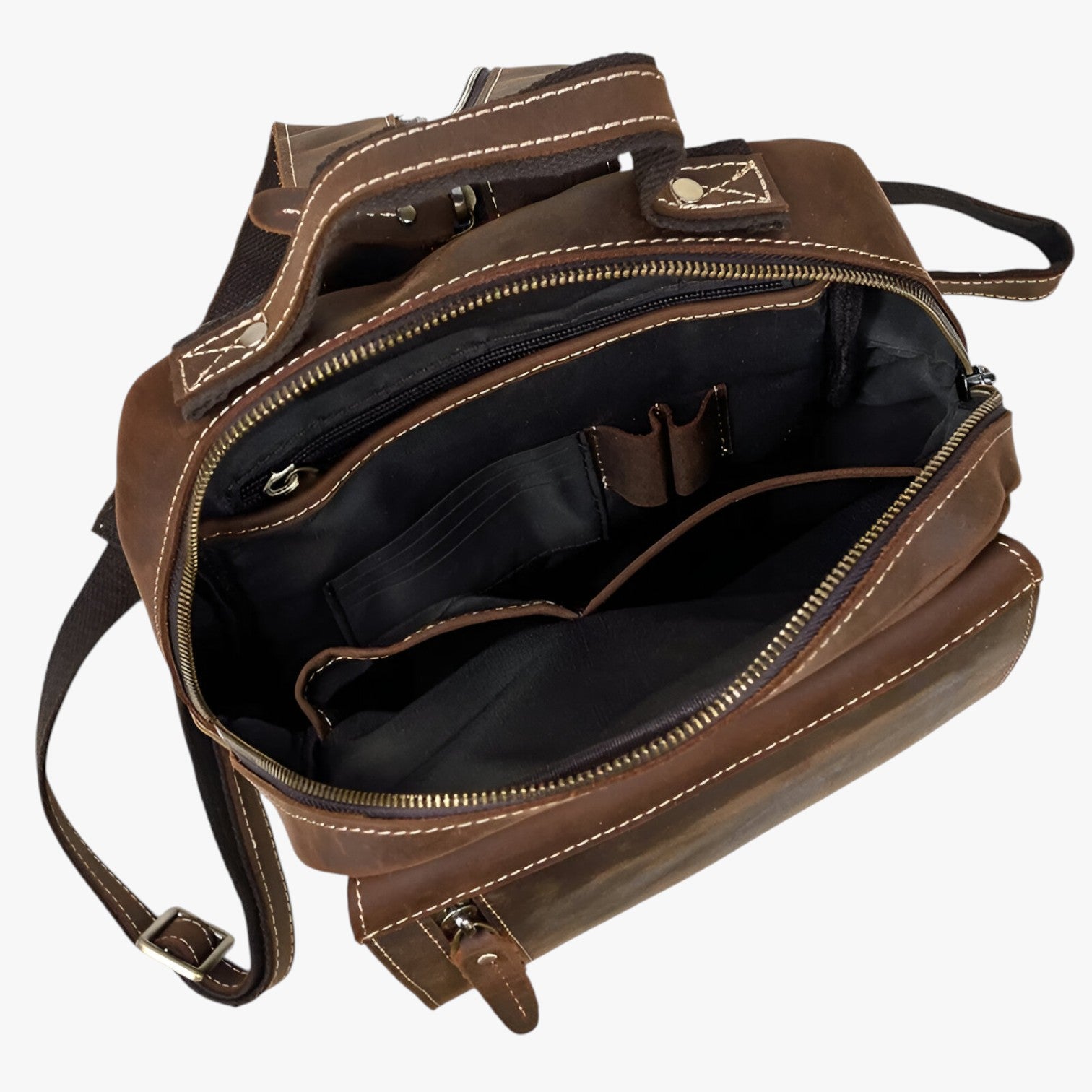 Jake | Zaino in pelle vintage a doppio uso - - Bags bags for men - Concept Palermo