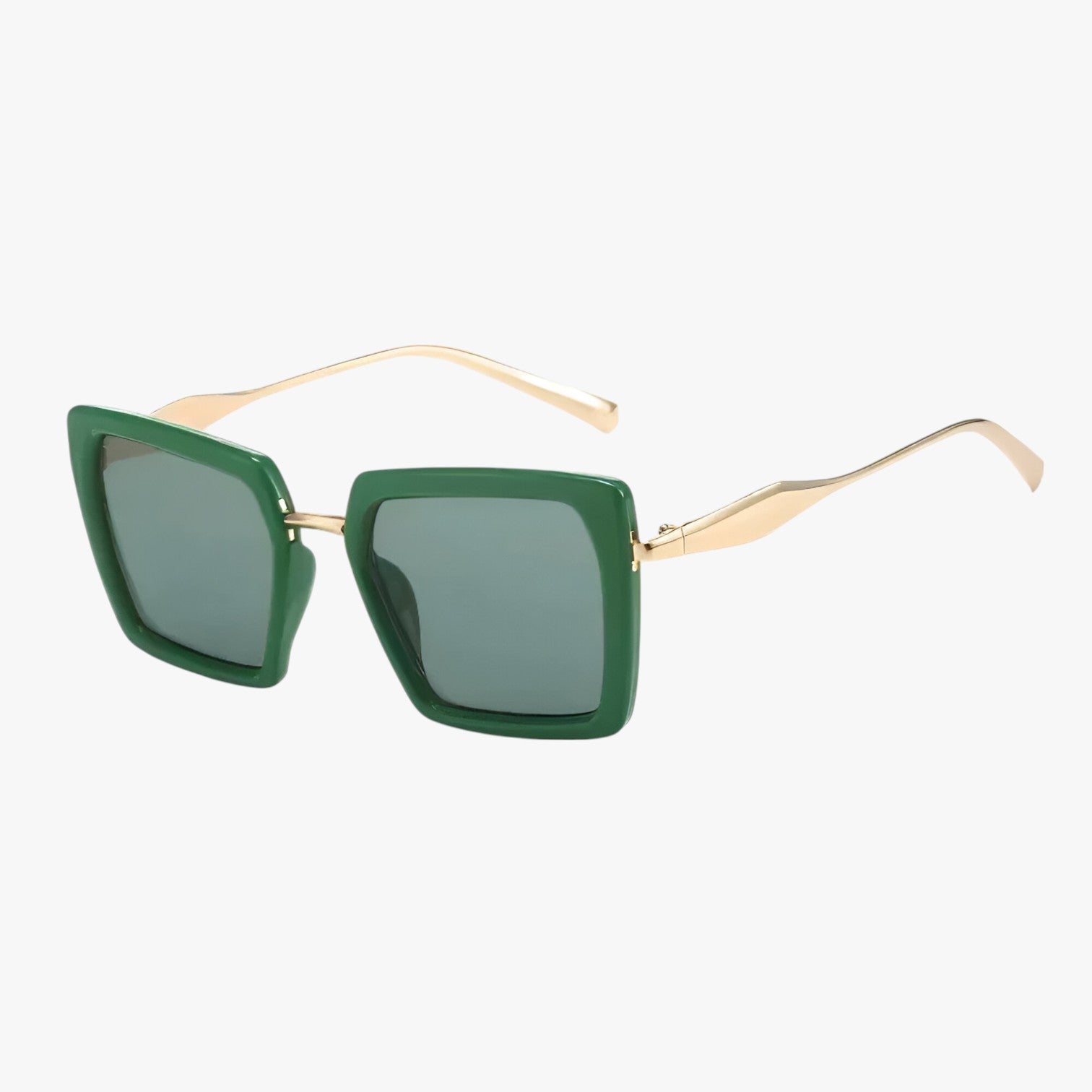 Riley | Occhiali da sole vintage quadrati con lenti verde scuro - verde - Fashion Sunglasses sun glasses womens sun glasses - Concept Palermo