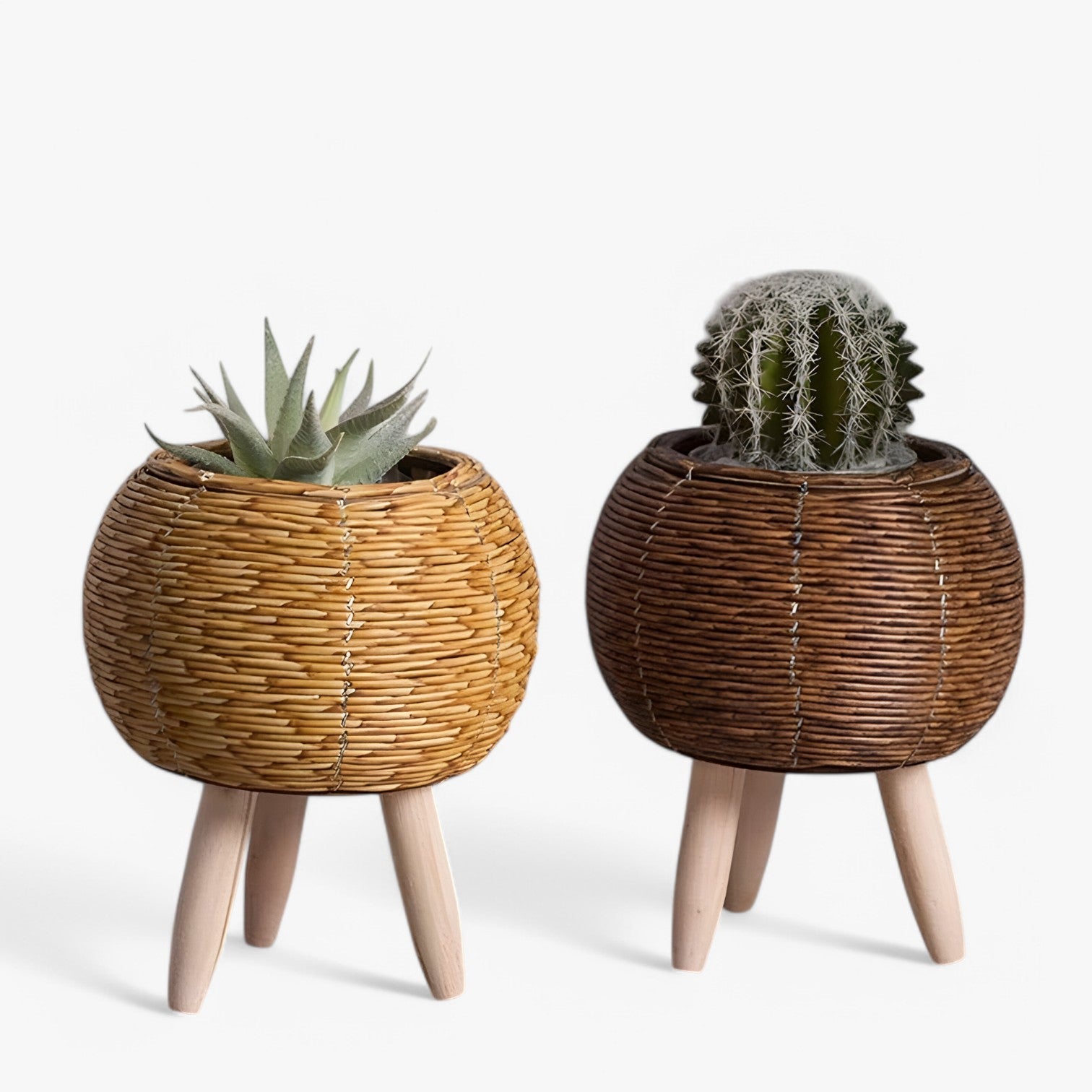 Kosta | Vaso di Fiori Rotan – Stile Elegante per le Sue Piante - - Garden Garden supplies Home & Garden - Concept Palermo