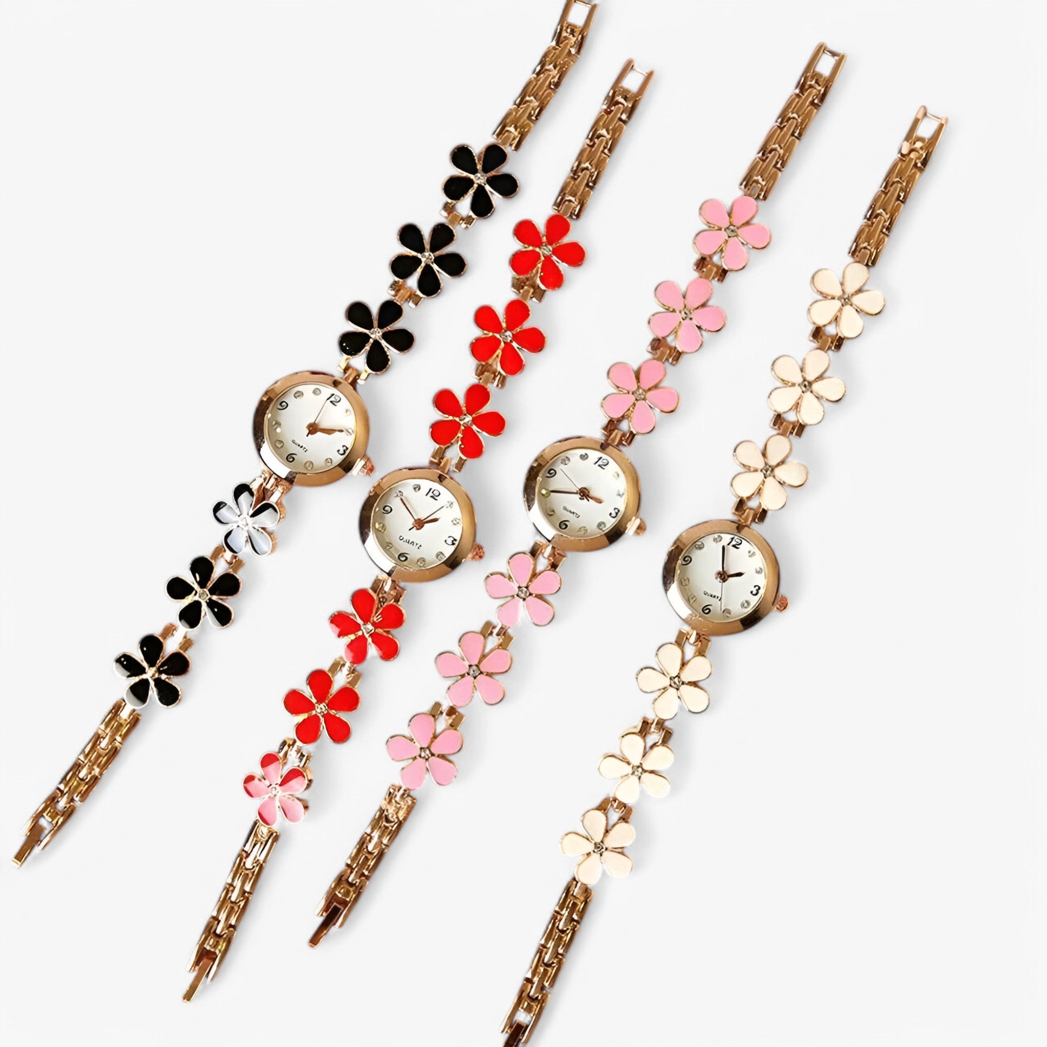 Julitte | Orologio da polso analogico al quarzo con fiori e biscotti per donna - - female watch watch for women - Concept Palermo