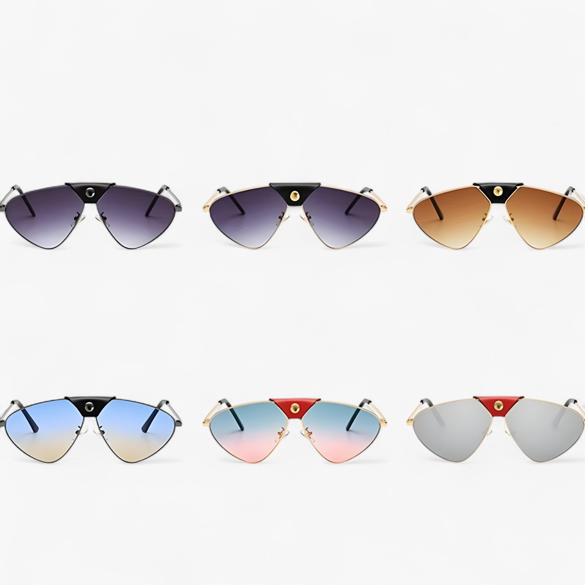 Arlo | Occhiali da sole punk in metallo sfumato UV400 - - Fashion Sunglasses men sunglasses polarized mens sunglasses Polarized man sunglasses Sunglasses sunglasses polarized men - Concept Palermo