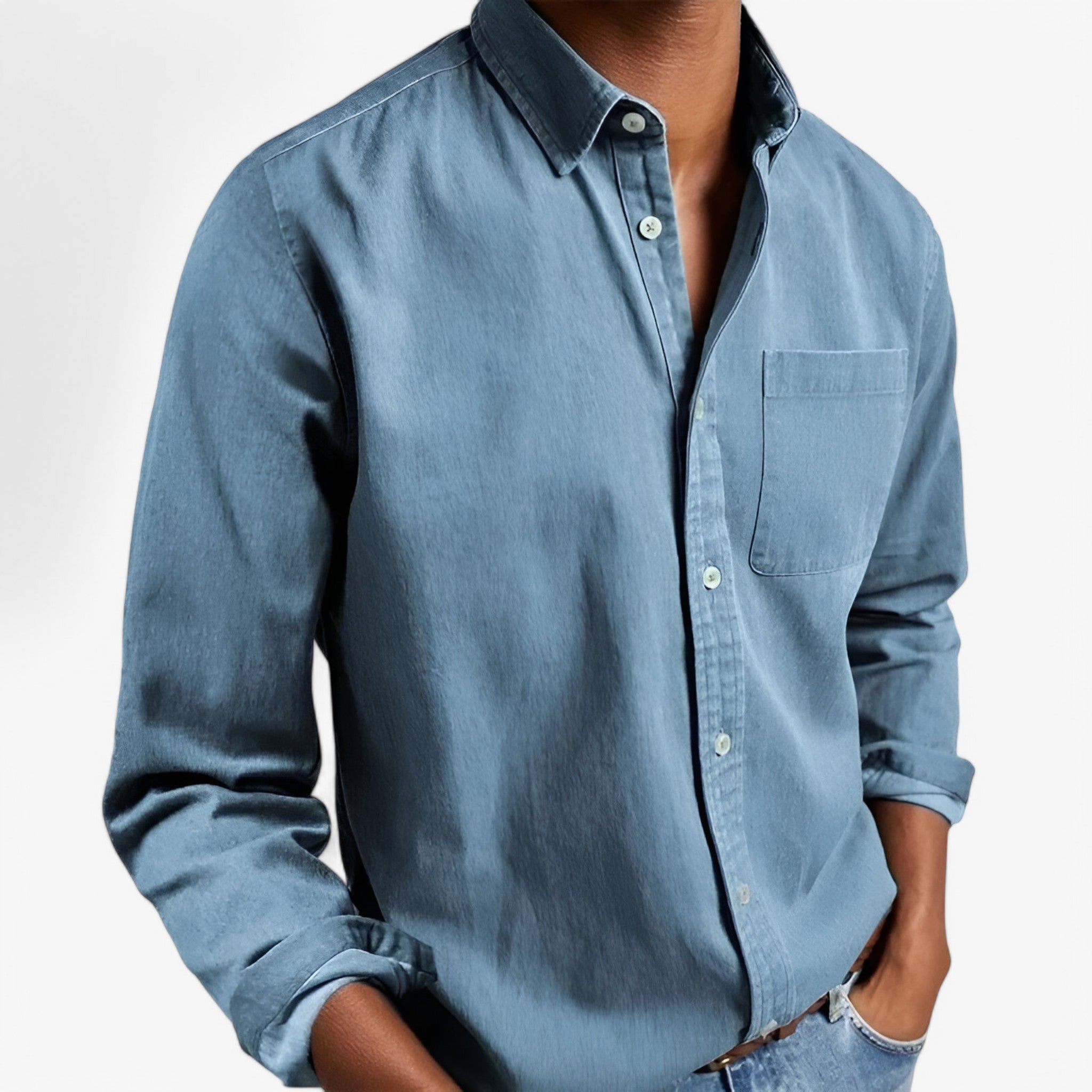 Rafael | Camicia Cargo - Elegante e resistente - Blu chiaro - - Concept Palermo