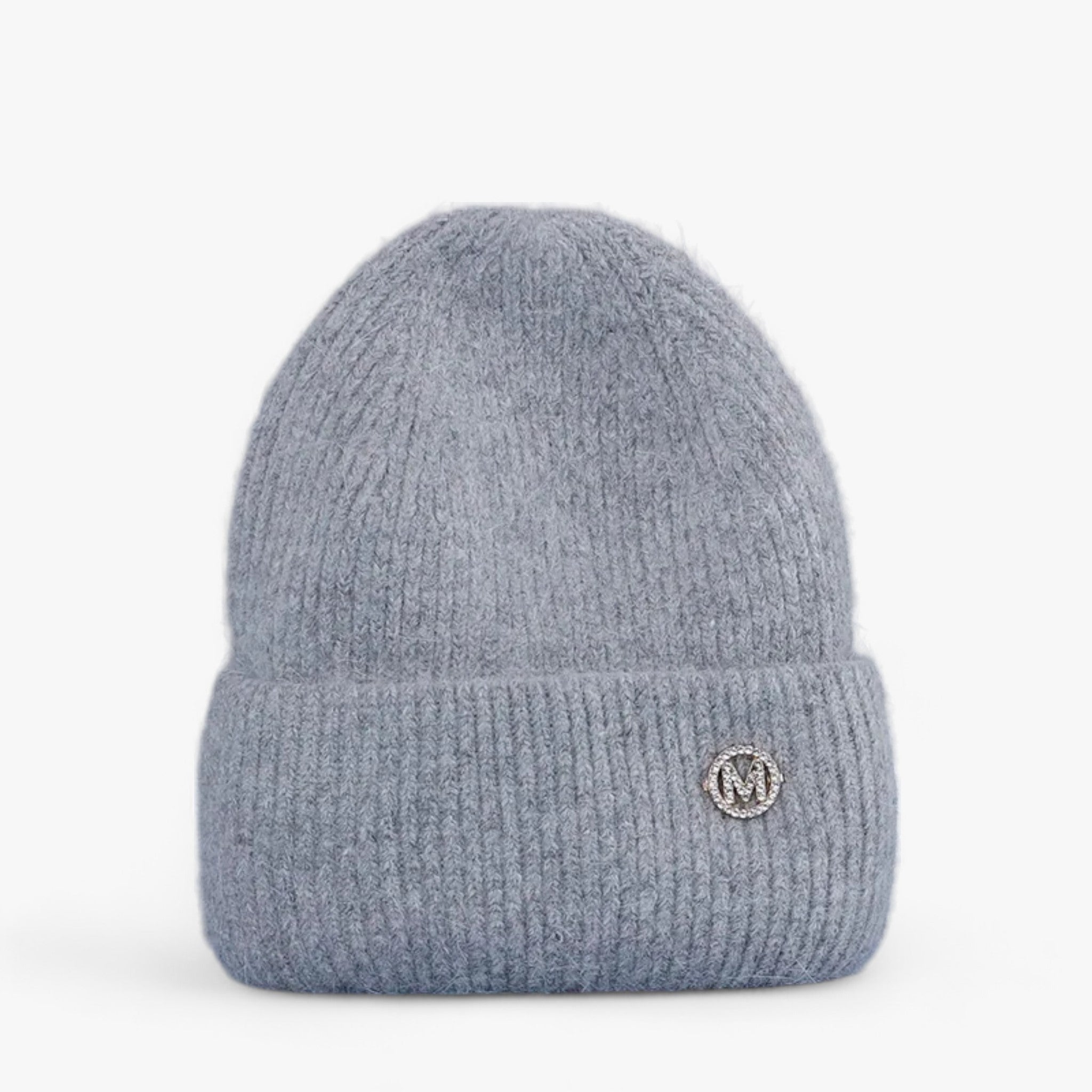 Elle | Cappello invernale: calore lussuoso con vera pelliccia di coniglio - Grigio con M 54cm-60cm - bucket hats hat Sun Hats - Concept Palermo