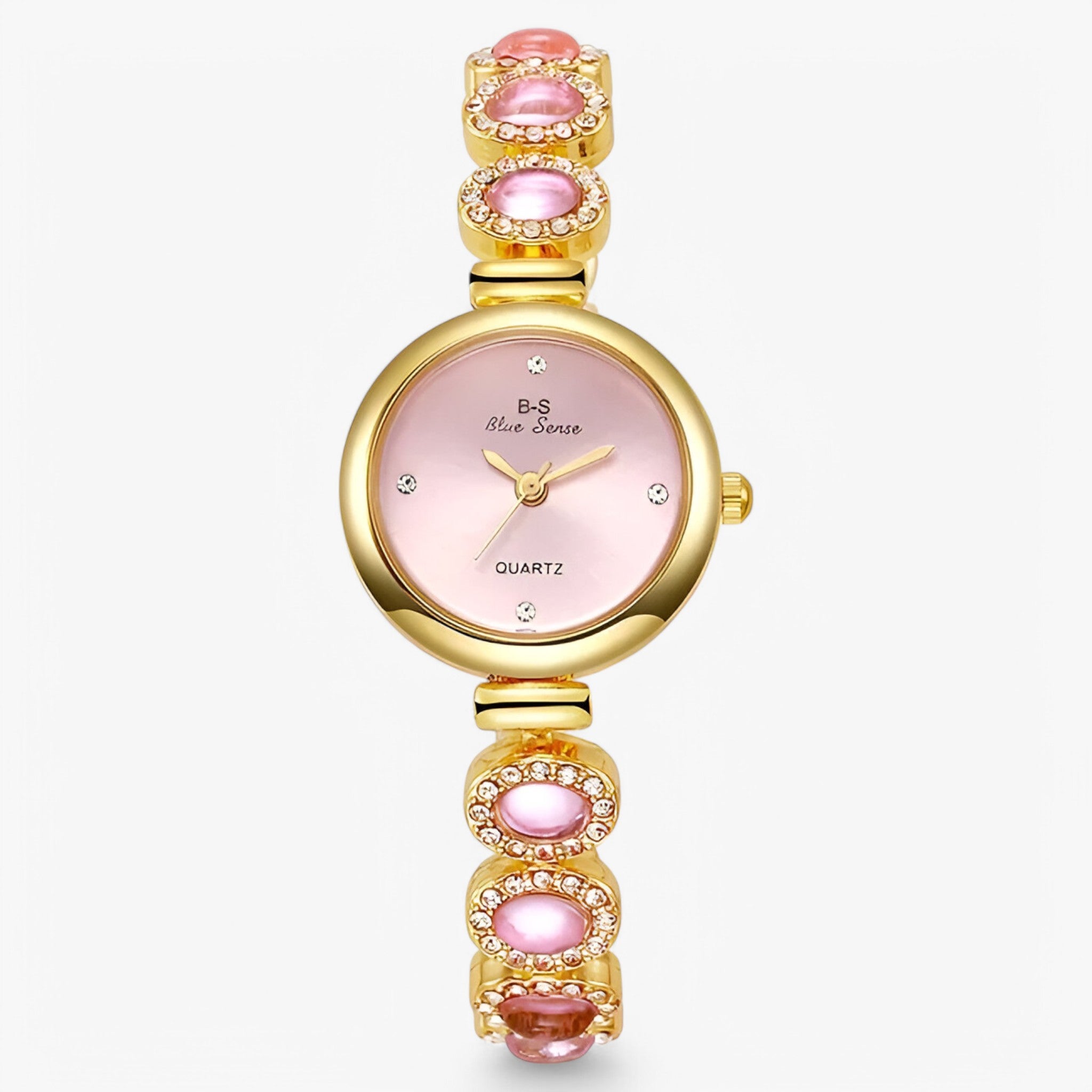 Veronica | Orologio da donna con pietre verdi e design ispirato ai brand di lusso - Rosa 1 - female watch watch for women - Concept Palermo