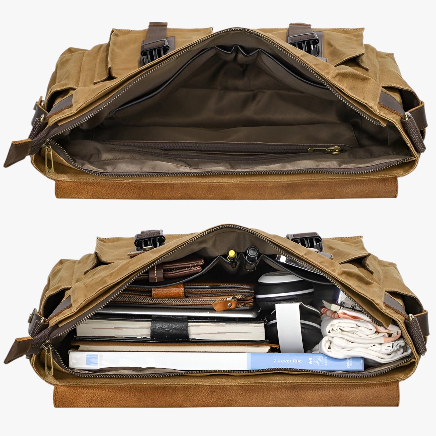 Israel | Borsa Messenger in Pelle Vintage - - Bags men bag mens bag - Concept Palermo