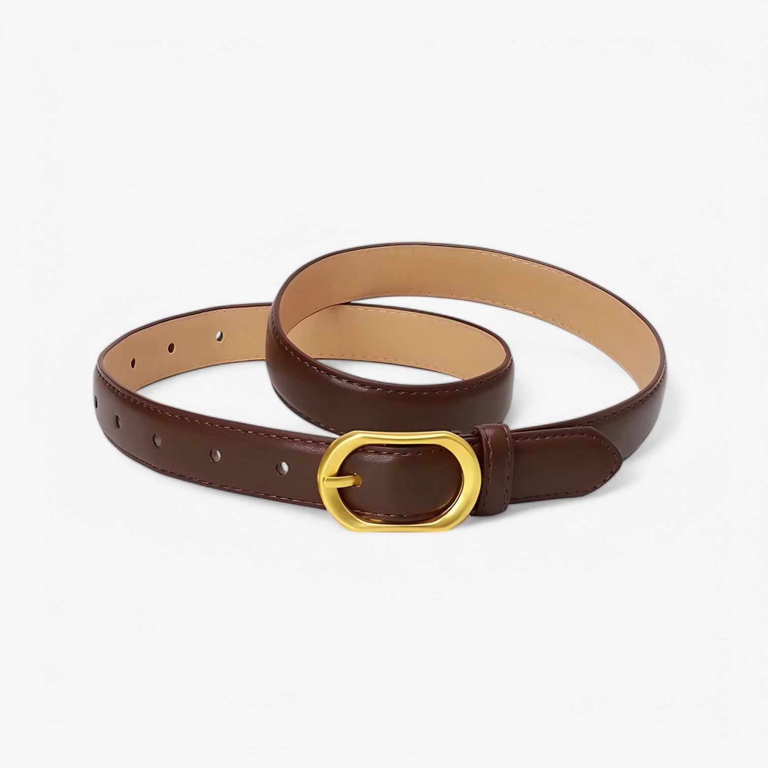Antonella | Cintura Designer Versatile – Perfetta per Jeans e Abiti - Caffè 103cm - belts waist belt for women Womens belt - Concept Palermo