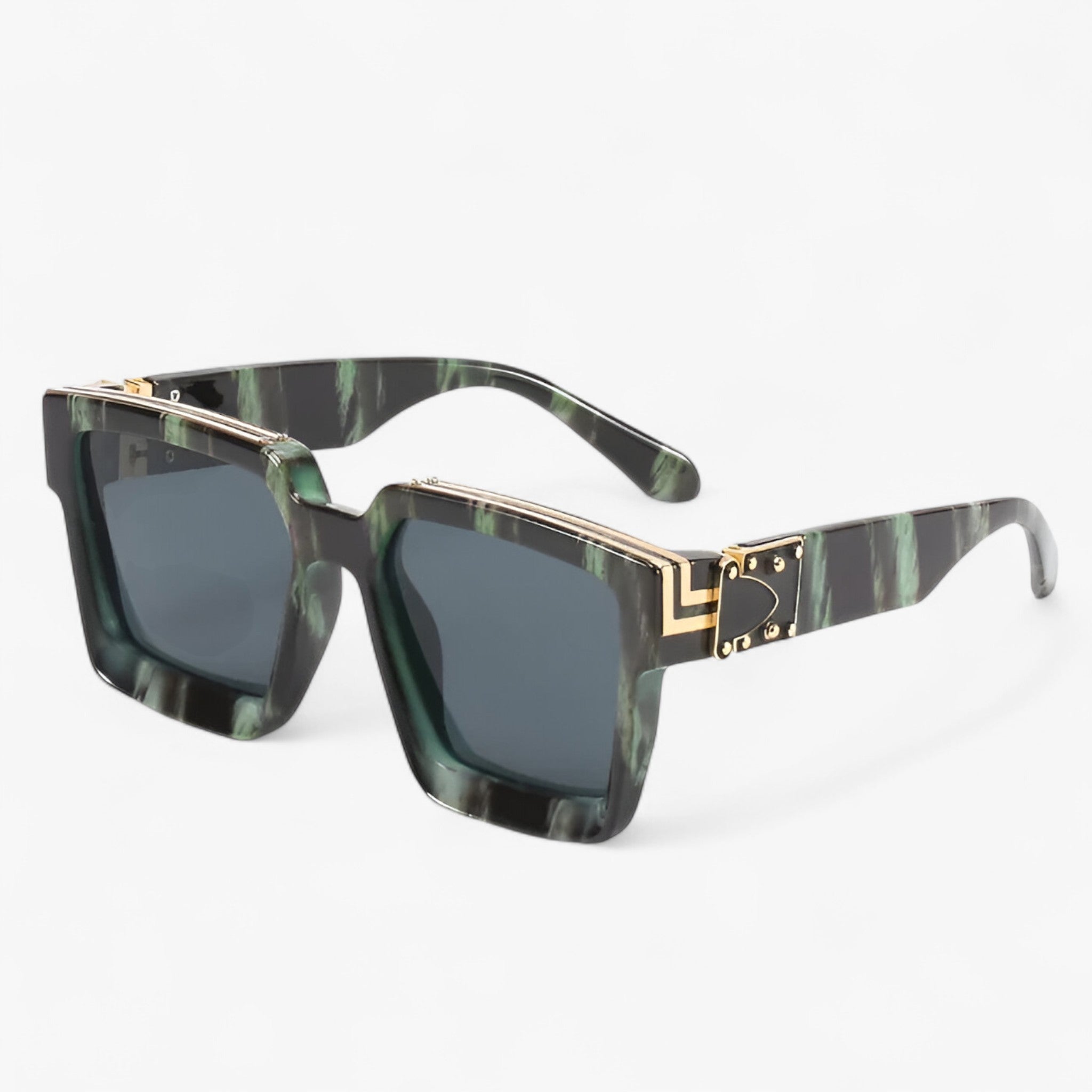 Manuel | Occhiali da sole a specchio quadrati retrò da uomo - Modello verde - Fashion Sunglasses men sunglasses polarized Polarized man sunglasses Sunglasses sunglasses polarized men - Concept Palermo