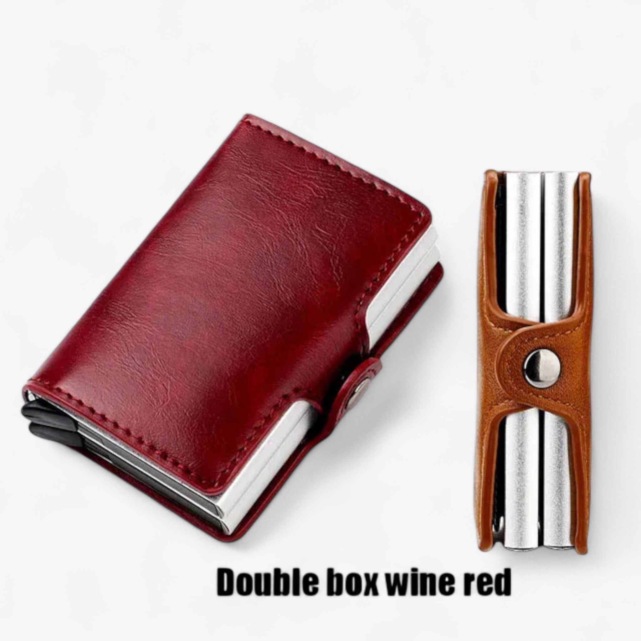 Portafoglio RFID Romeo™ - protezione di tutte le tue carte dal furto! - Rosso vino - ID wallet wallet - Concept Palermo