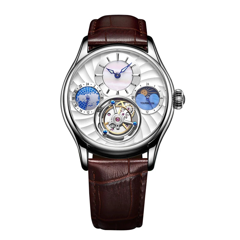 Helio | Orologio Meccanico di Lusso Tourbillon - Bianco - - Concept Palermo