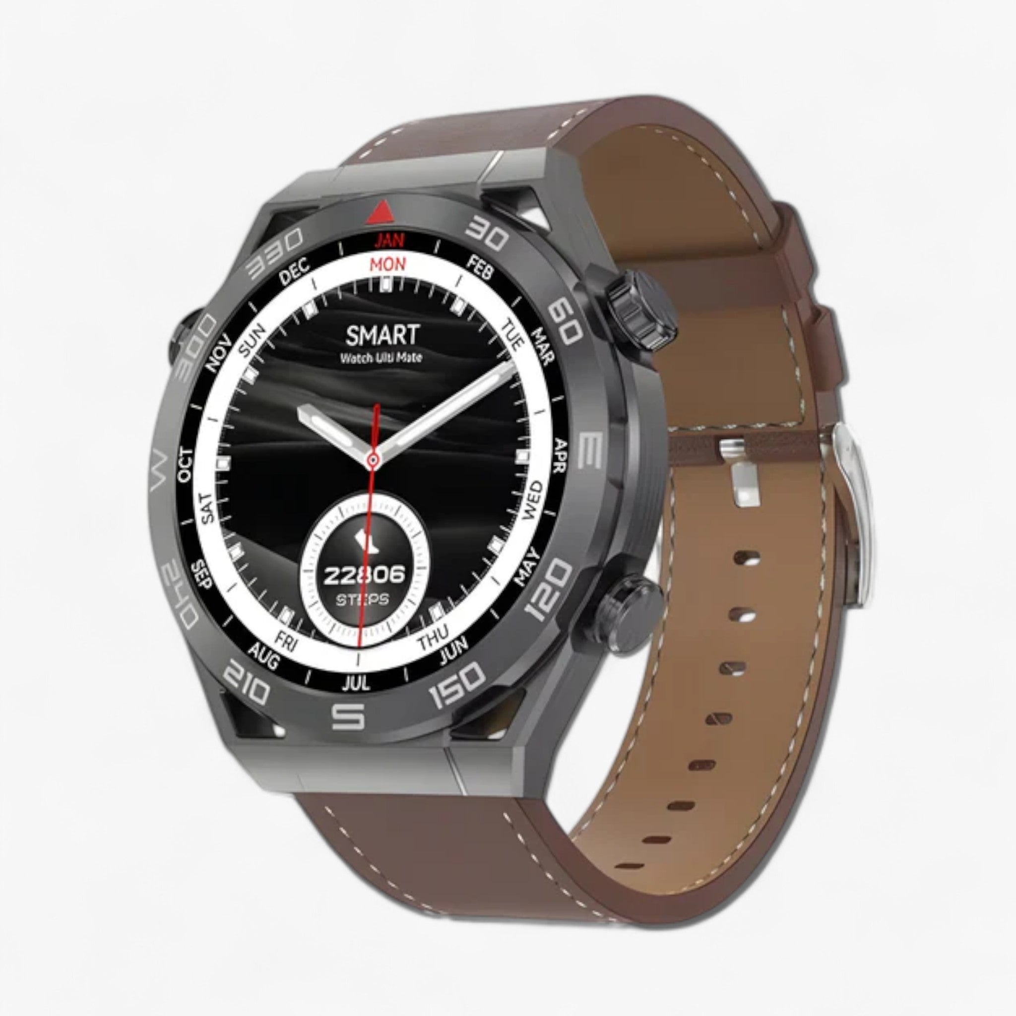 DT Ultra Mate | Smartwatch - GPS e NFC per Uomini con Chiamate Bluetooth e ECG - Cuoio nero - Smart Watches watches wistwatches - Concept Palermo