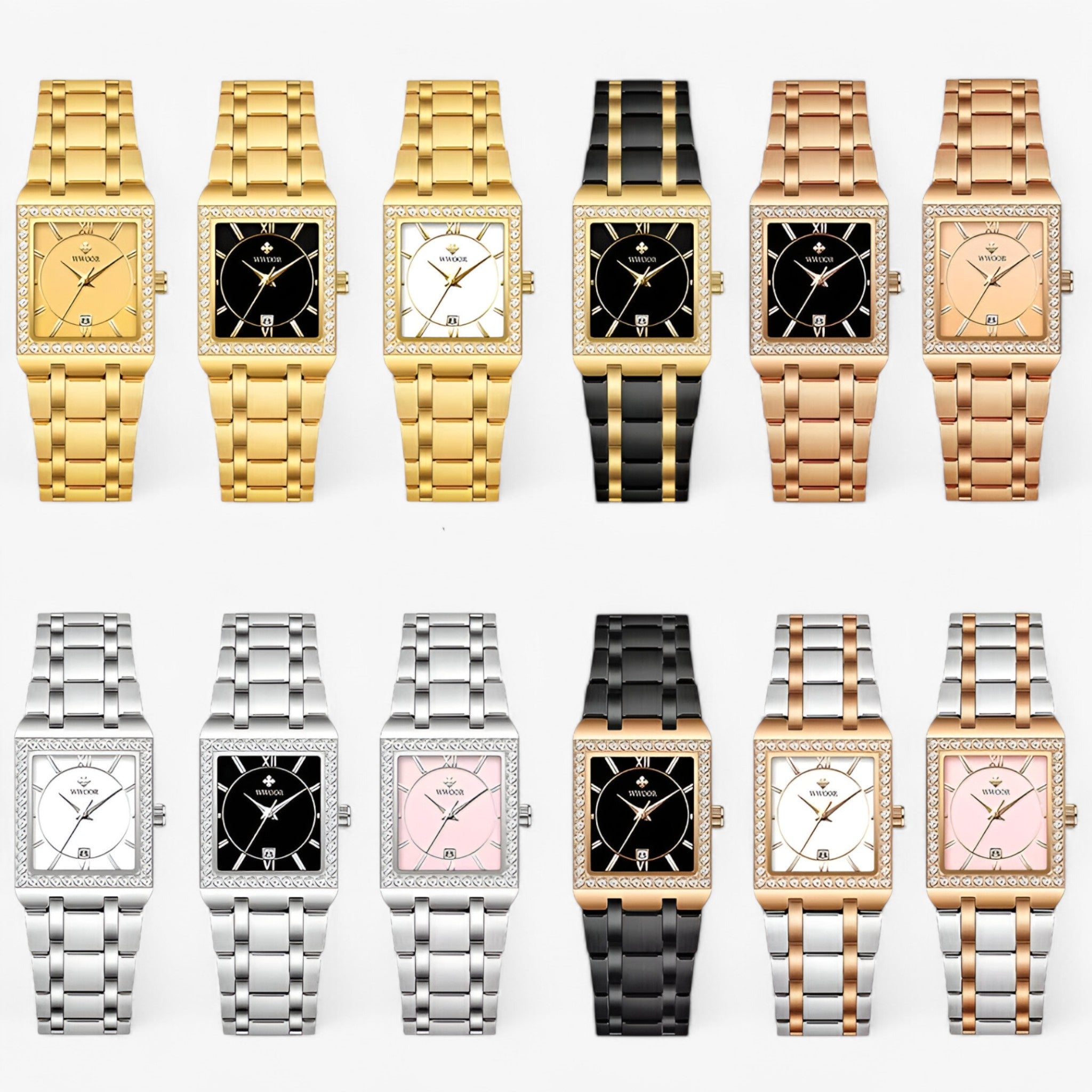 Celeste | Orologio da Donna con Diamanti Quadrati - - watch for women women watch - Concept Palermo