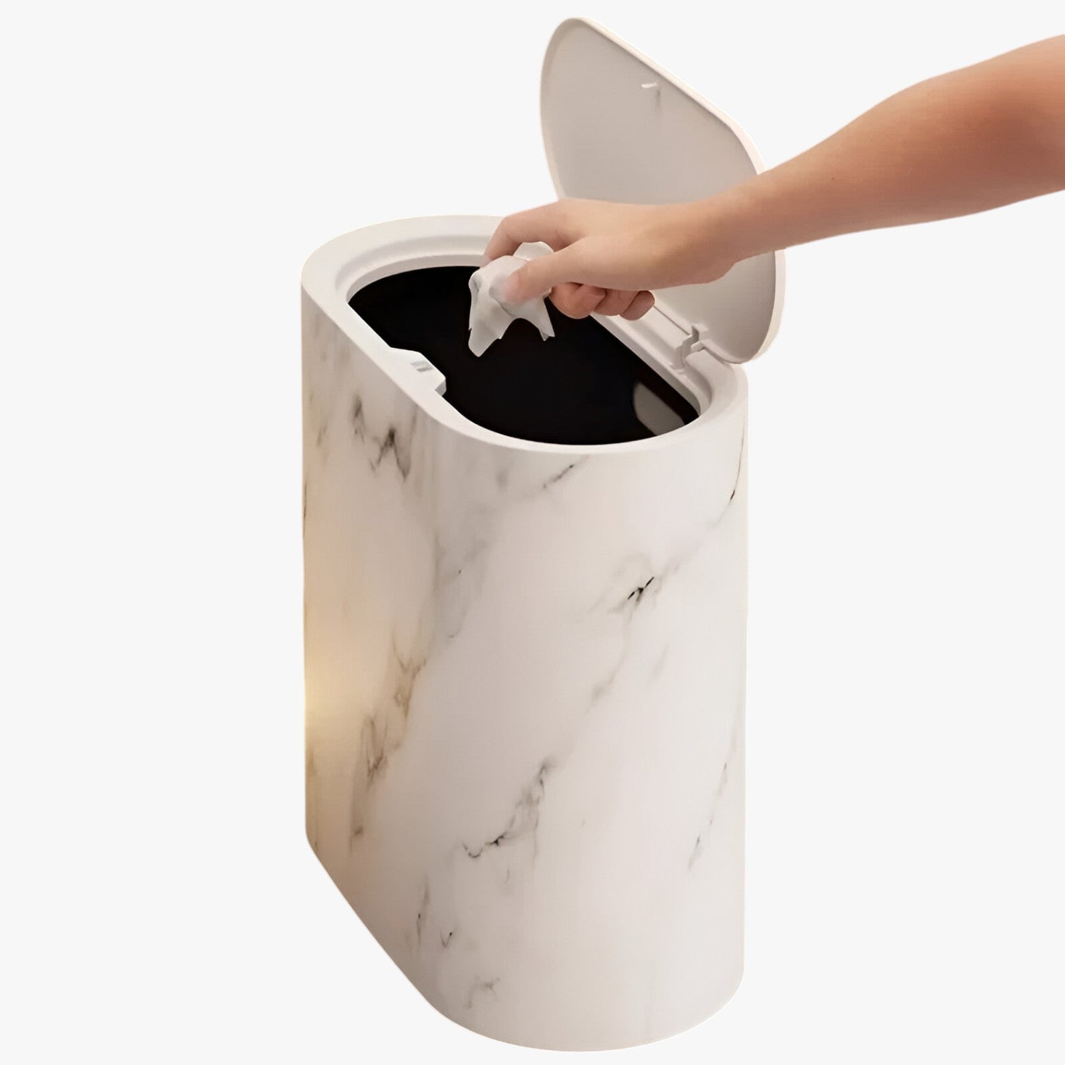 Skyla | Cestino Nordic in Marmo – Elegante, Sottile & Senza Odore - - bathroom - Concept Palermo