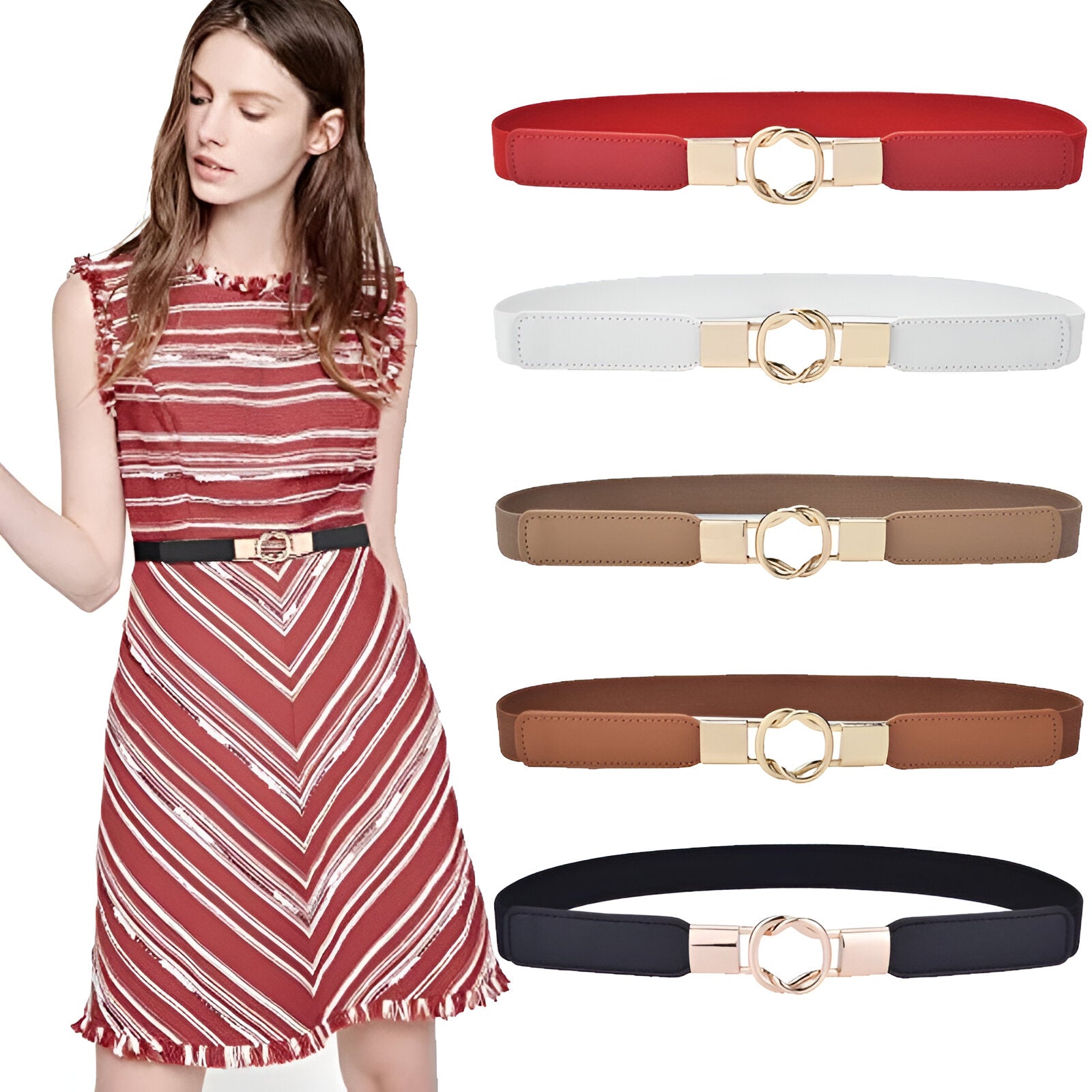 Ivy | Cintura elastica sottile per abiti e taglie forti - - Belts belts for woman waist belt for women Womens belt - Concept Palermo