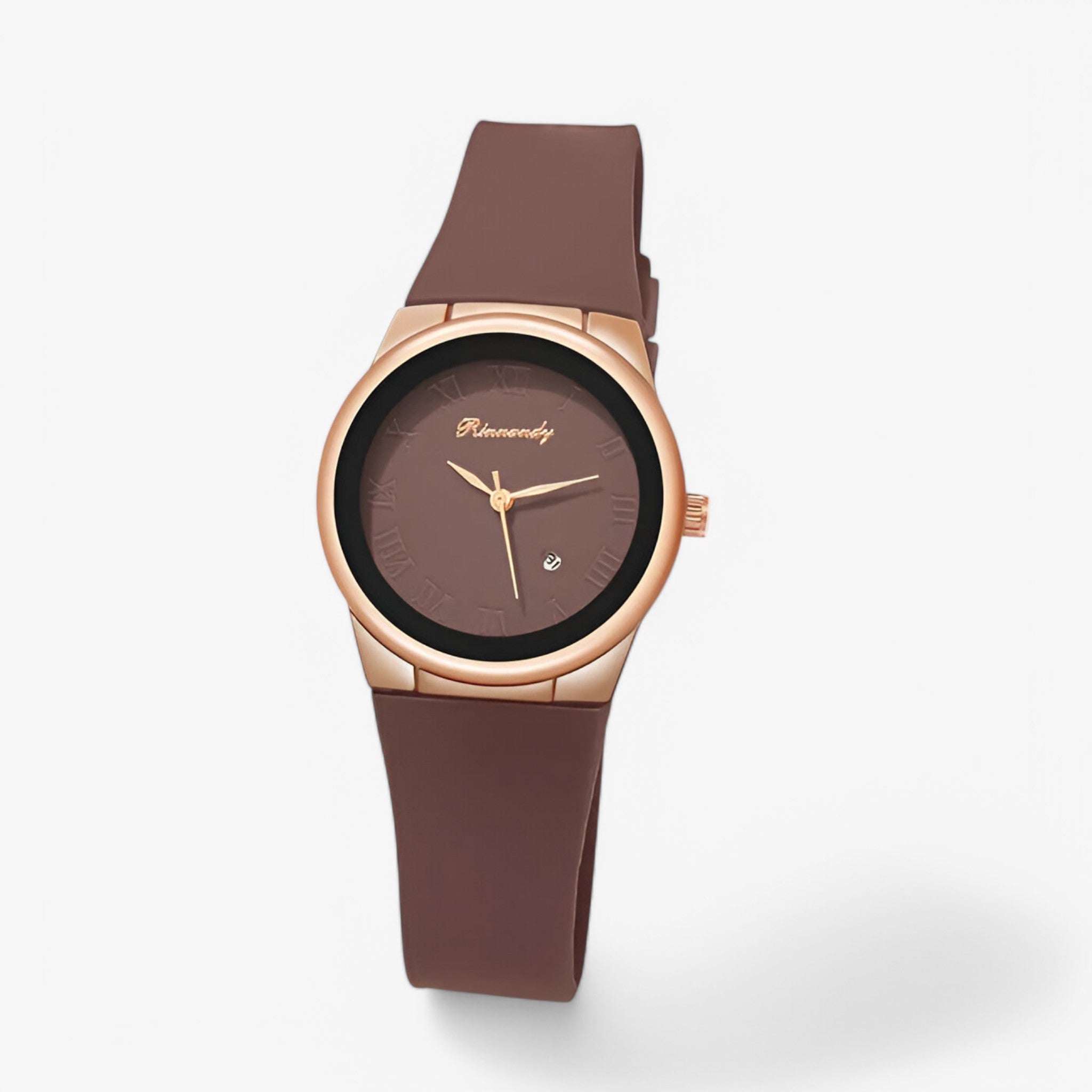 Sofia | Orologio al quarzo da donna con cinturino sportivo in silicone - Marrone - watch for women - Concept Palermo
