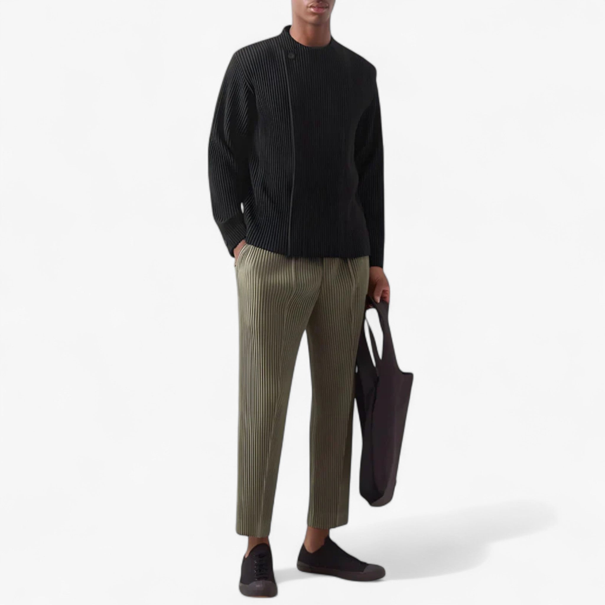 Yake | Giacca plissettata - - men's top - Concept Palermo