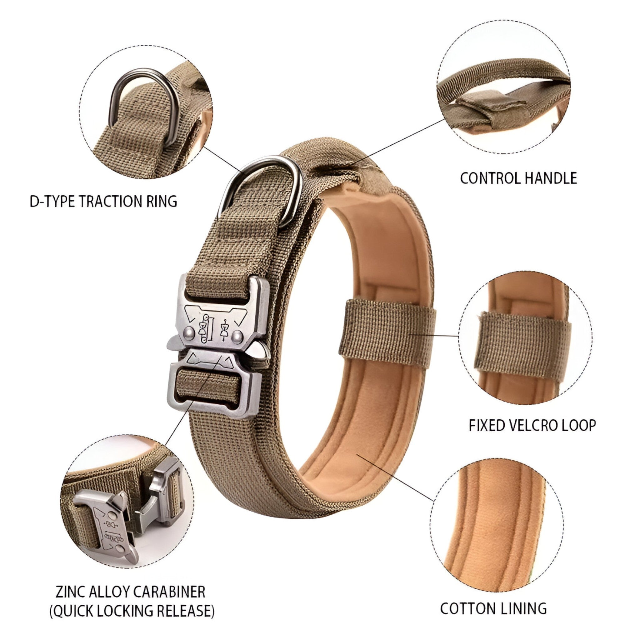 Maximus | Set di collari tattici durevoli per cani - - dog collar - Concept Palermo