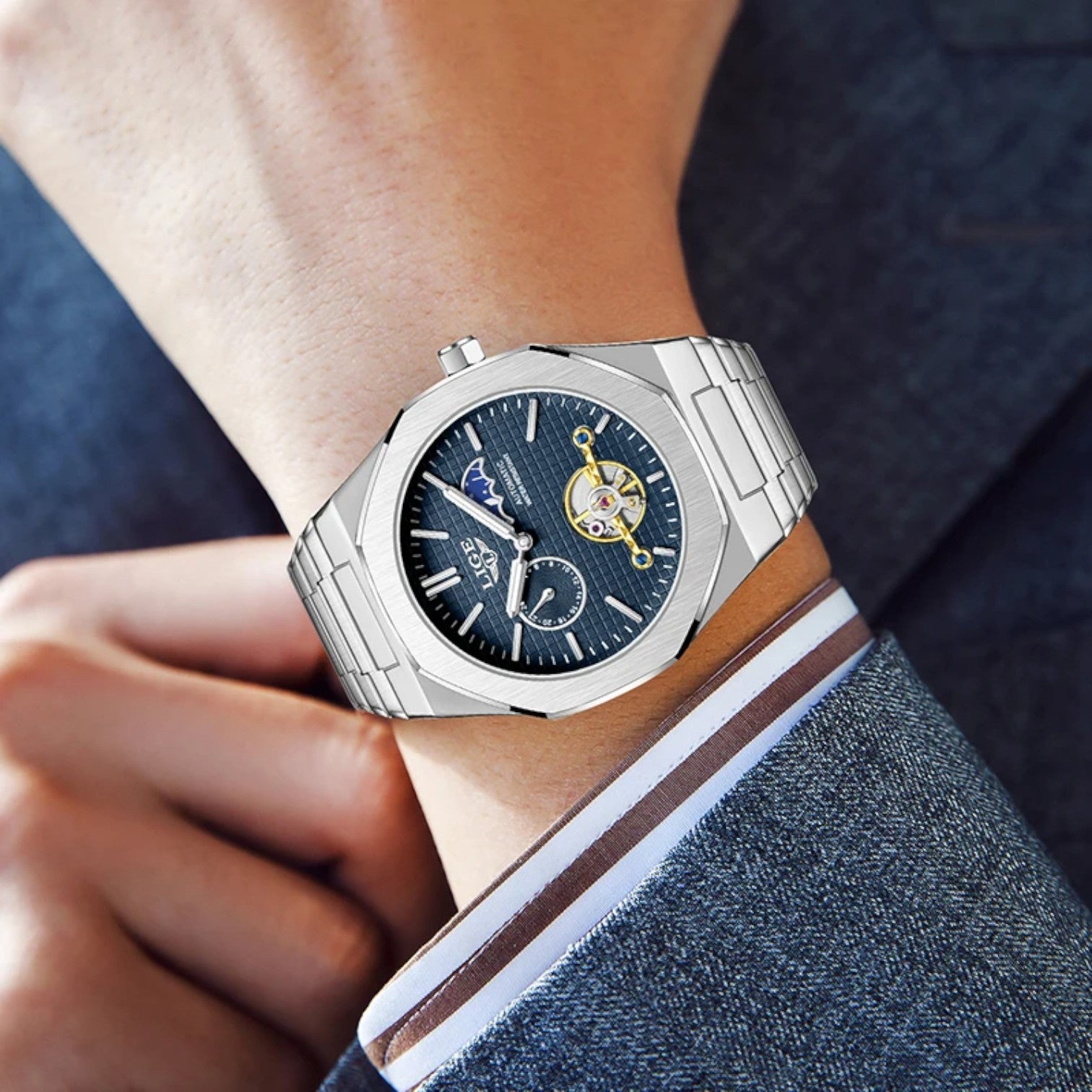 Lennox | Orologio meccanico di lusso impermeabile - - watch watch for men WATCHES FOR MEN - Concept Palermo