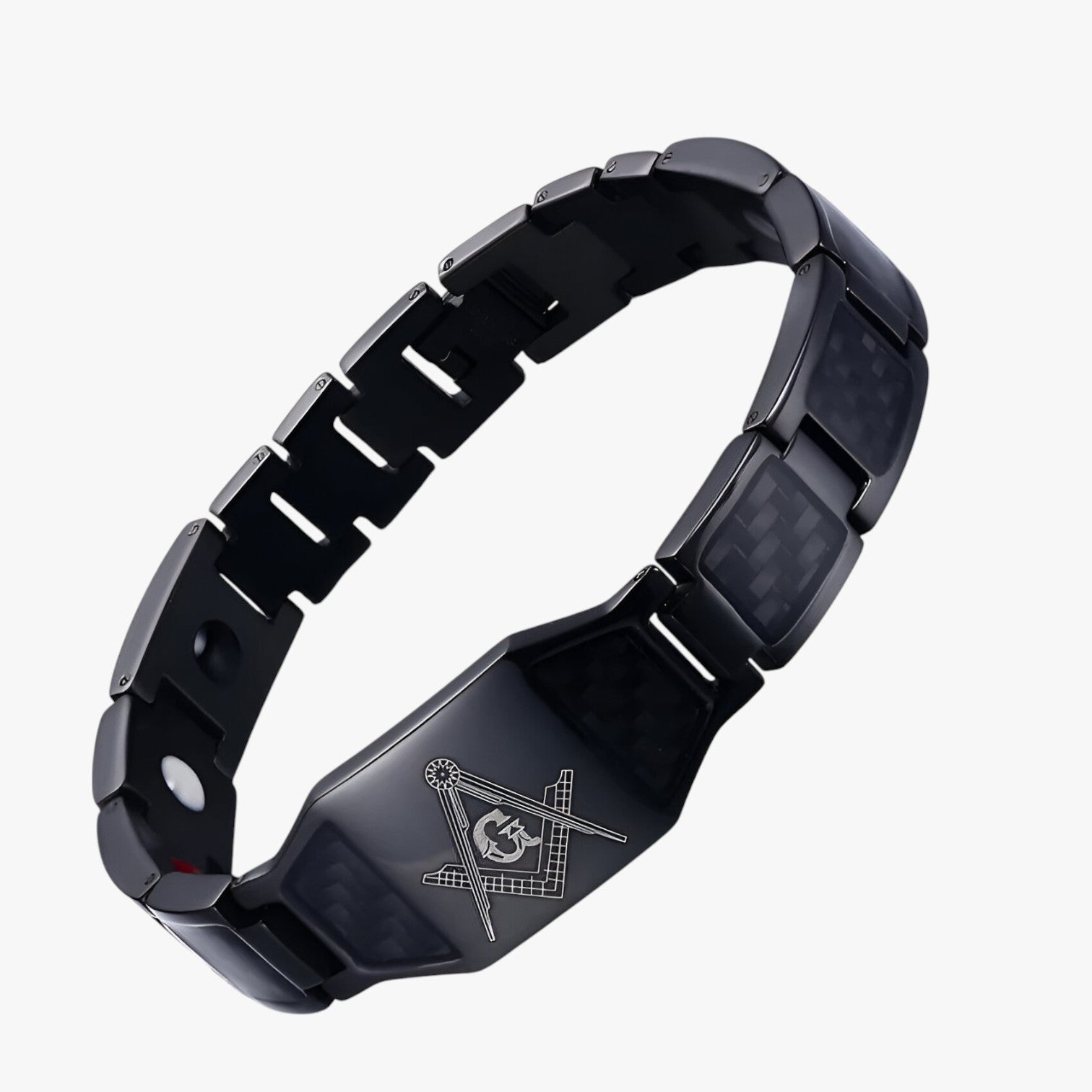 Javi | Energia & Stile – La potenza dell'equilibrio magnetico per il tuo polso - nero 21.5cm - BRACELET mens accessory mens bracelet - Concept Palermo