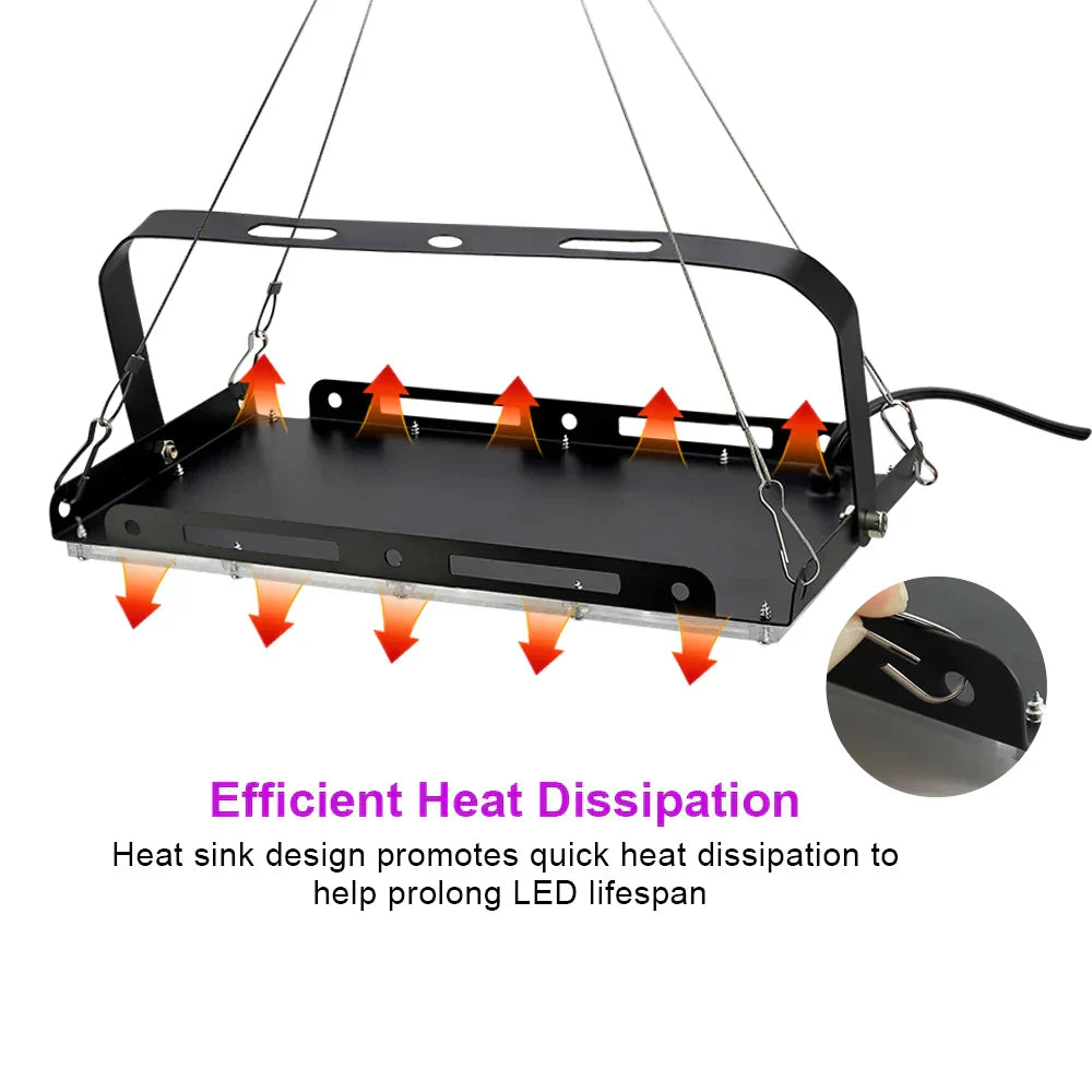 HydroGlow - Lampada da coltivazione LED a spettro completo con spina EU - - Decoration lighting grow lamp grow light led lamp lightning plant light - Concept Palermo