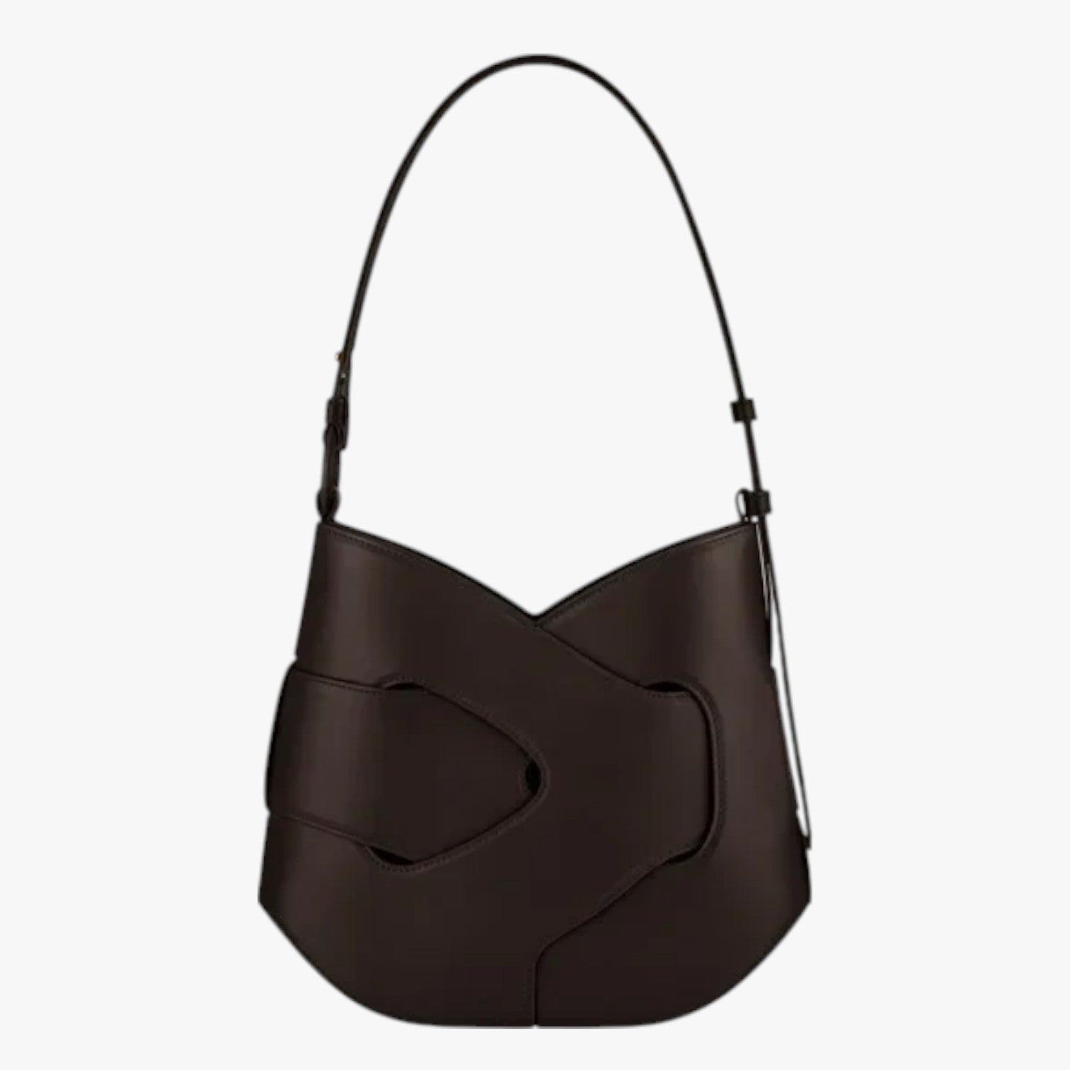 Skye | Borsa a tracolla in pelle intrecciata - Francia Caffè 26x6x28cm - bag Bags Shoulder Bags women bags - Concept Palermo