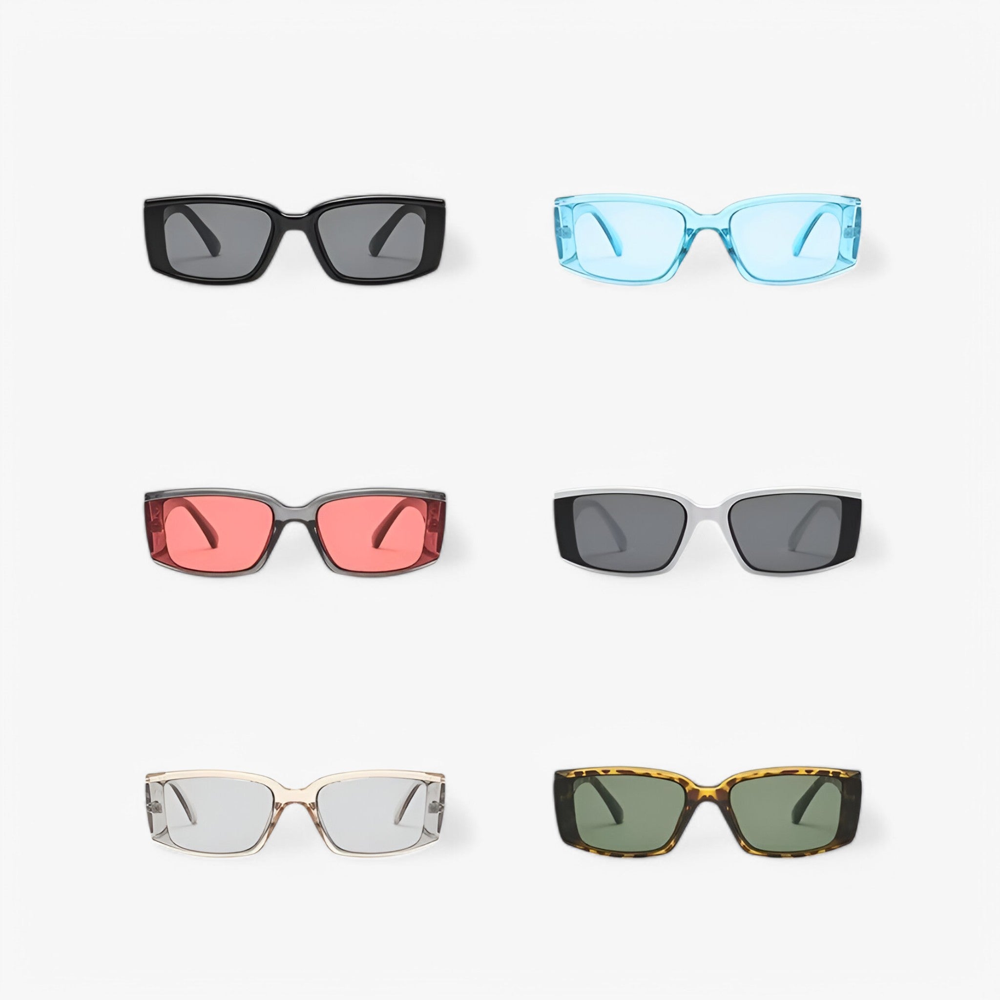 David | Occhiali da sole retrò con montatura rettangolare piccola - - shades for men - Concept Palermo
