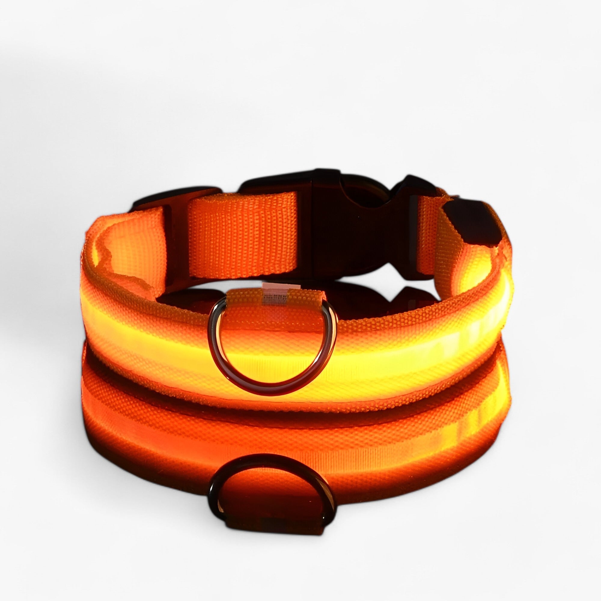 Lumi | Collare LED per Cani Sicuro - Visibile al Buio - Arancione - Dog Collar DOG SUPPLIES Pet supplies - Concept Palermo