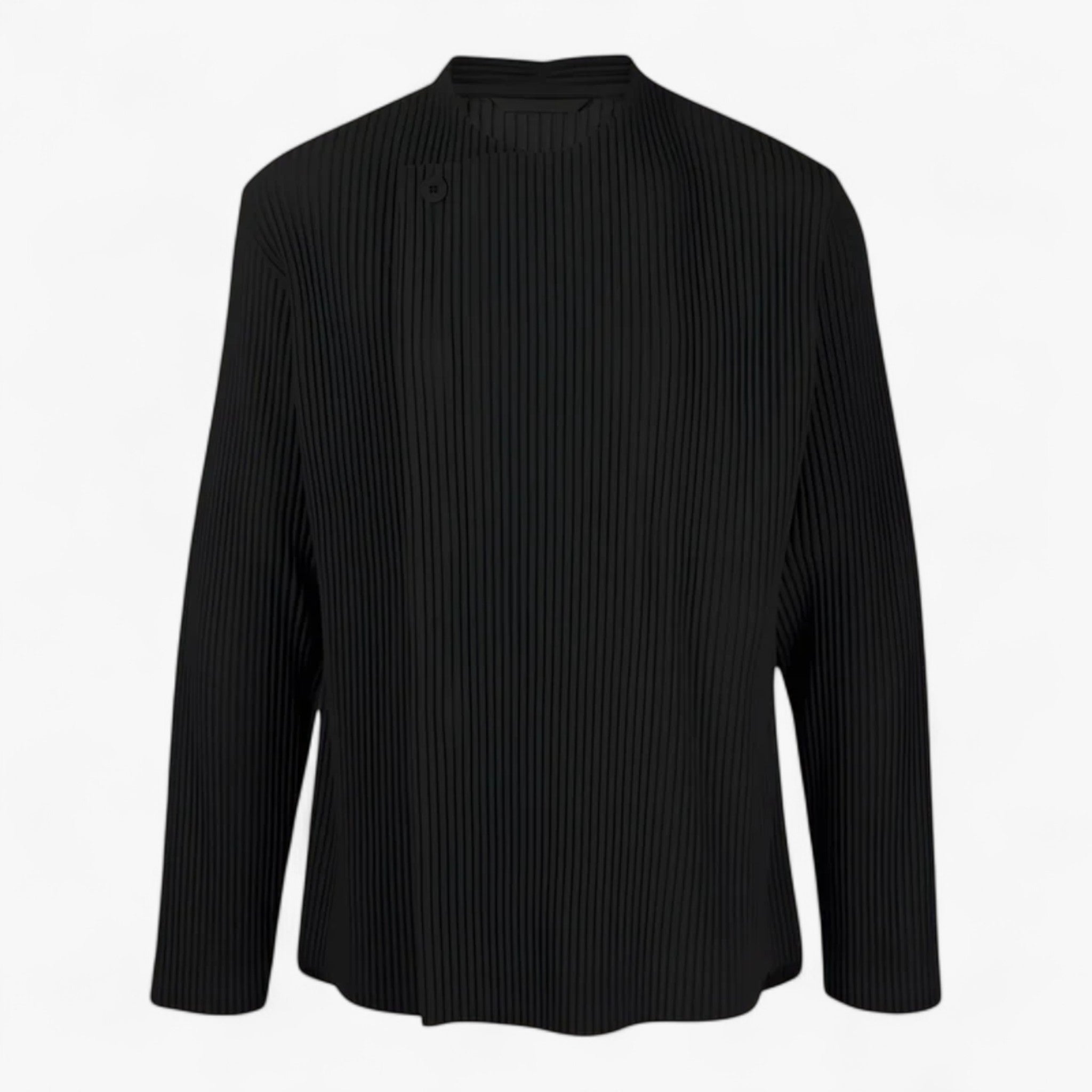 Yake | Giacca plissettata - Nero - men's top - Concept Palermo