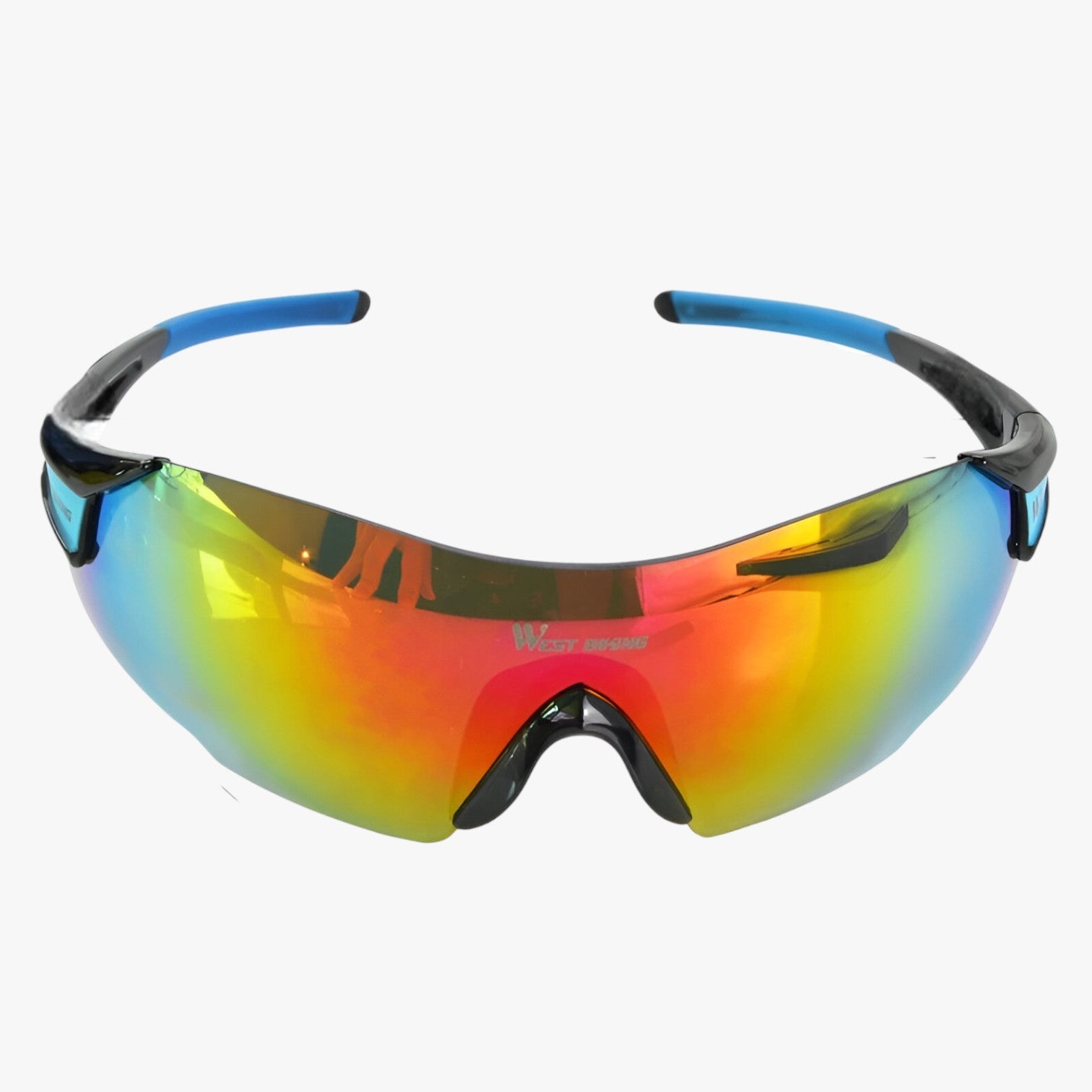 Roderick | Occhiali da ciclismo antivento – visibilità chiara e protezione totale - Nero Blu - mens sunglasses Polarized man sunglasses Sunglasses sunglasses polarized men - Concept Palermo