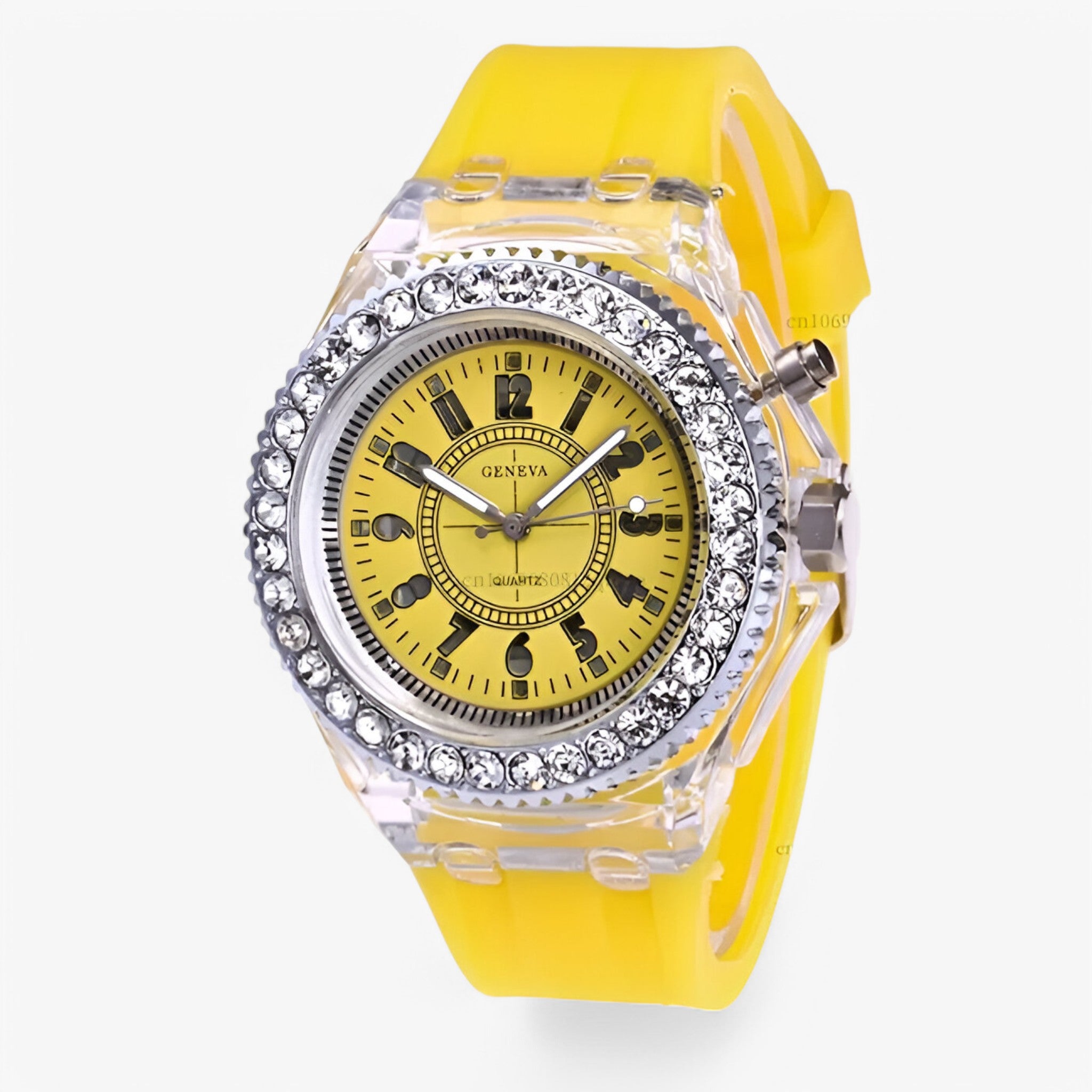 Francis | Orologio gelatinoso con luce LED - Giallo - watch for men watch for women - Concept Palermo