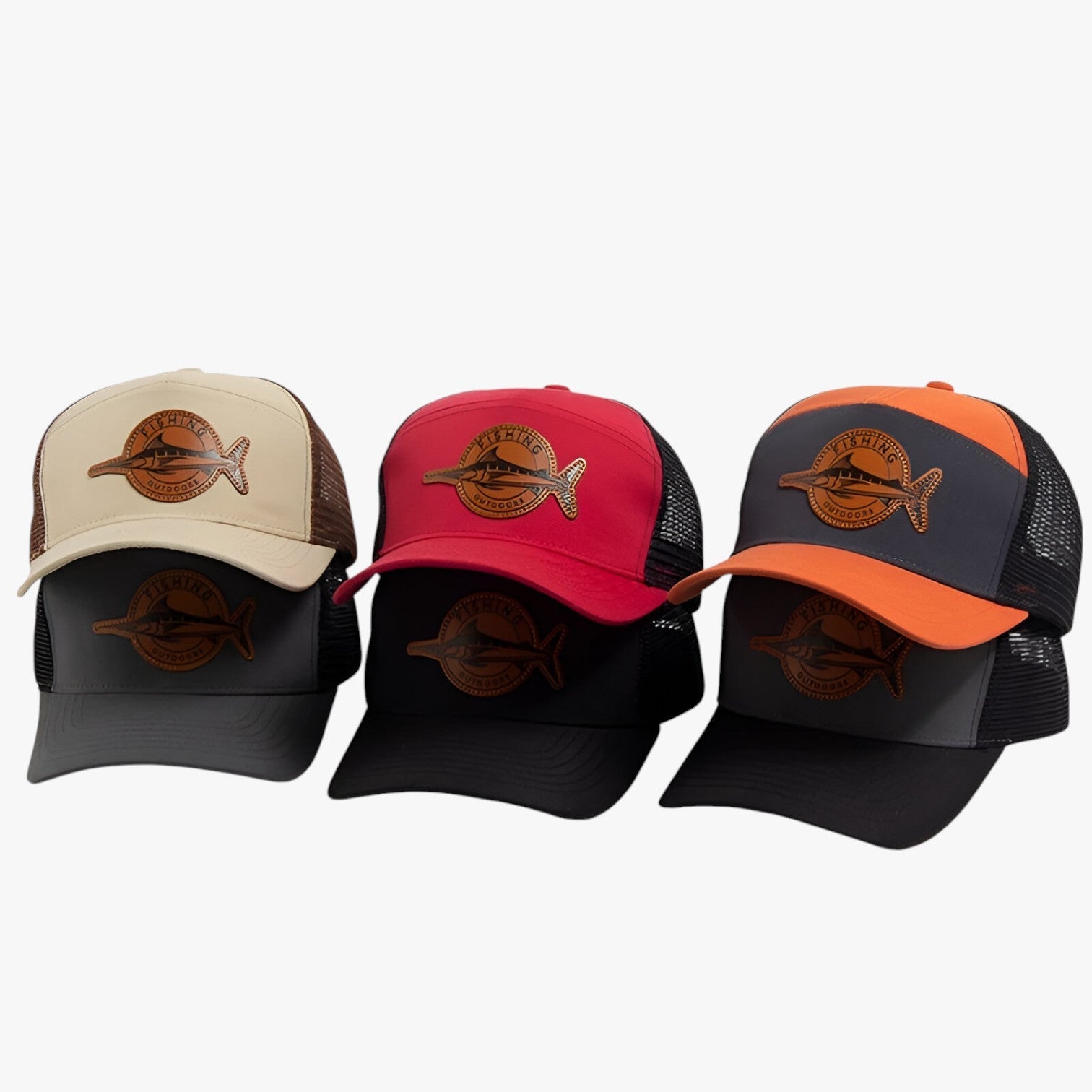 Caden | Elegante – Cappellino estivo da camionista con etichetta in rete e pelle - - Baseball caps caps mens accessory mens cap - Concept Palermo